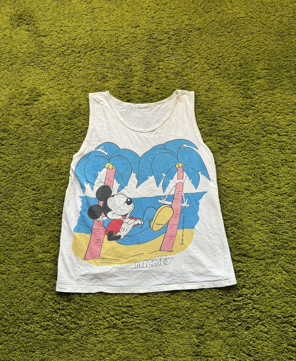 Band Tees × Disney × Vintage 1987 vintage Disney Mickey Mouse graphic tank top Size US M / EU 48-50 / 2 - 1 Thumbnail