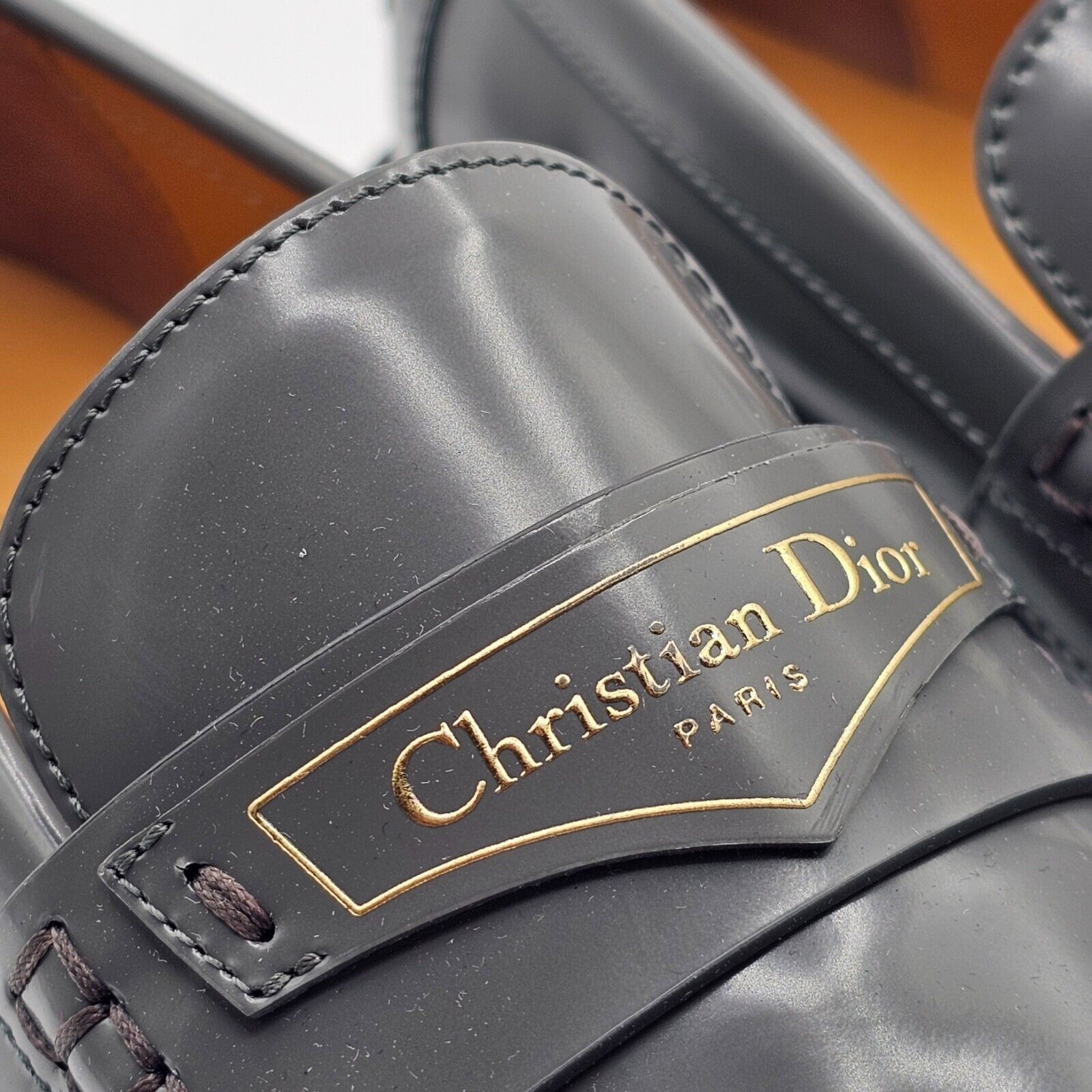 Dior Dior Boy Loafers Shoes - Brushed Leather - Gray - 36 $1120 Size US 6 / IT 36 - 3 Thumbnail