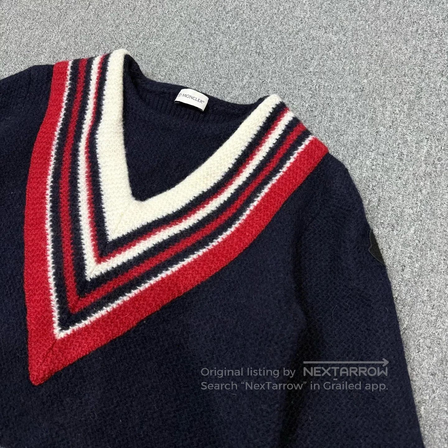Moncler Moncler Round-Neck Knit Sweater. Size US XL / EU 56 / 4 - 3 Thumbnail
