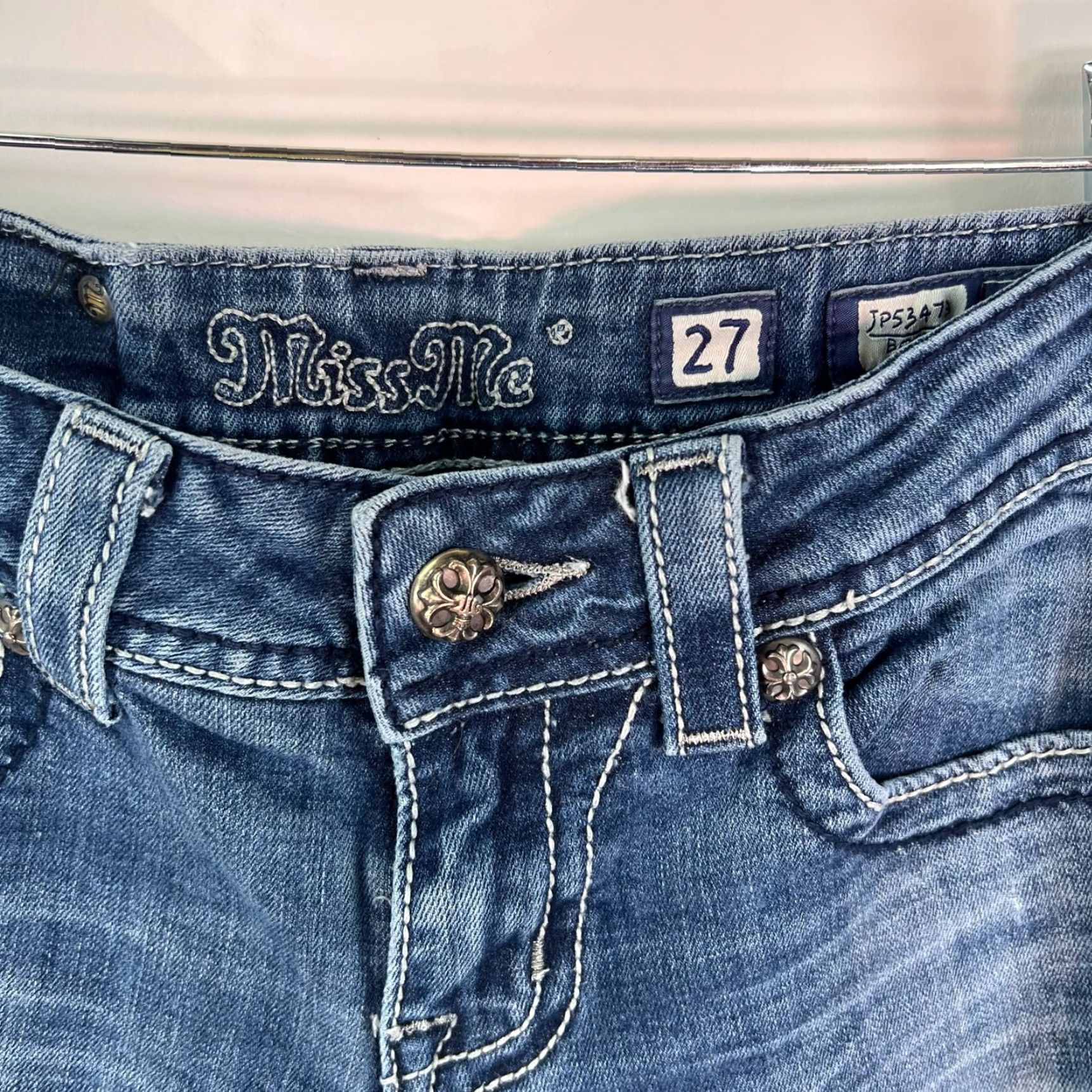 Miss Me VINTAGE Miss Me Jeans Womens Size 27 Blue Boot Cut Signature 30X32 Size 27" / US 4 / IT 40 - 6 Thumbnail