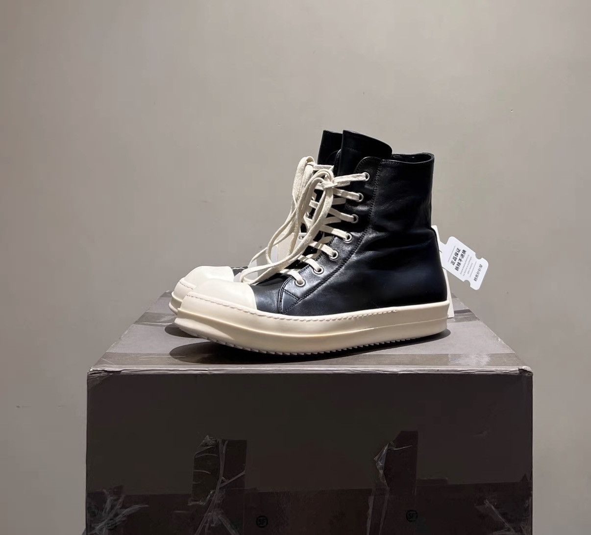 Rick Owens Rick Owens Mainline Leather Converse-Inspired Sneakers Size US 8 / EU 41 - 1 Thumbnail