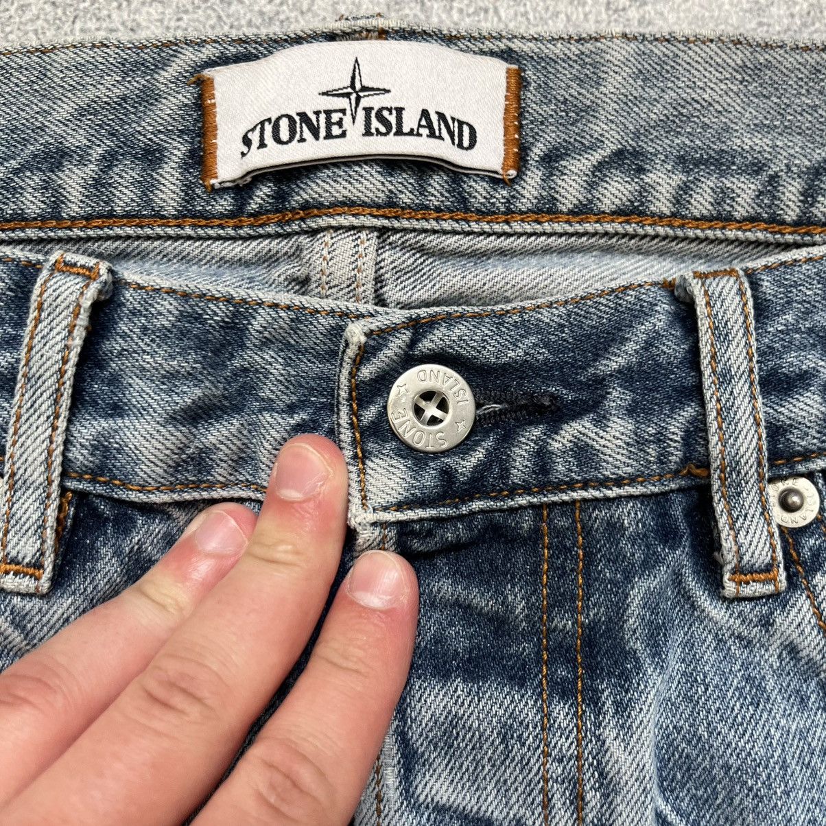 Stone Island STONE ISLAND Jeans Wash Blue Denim Vintage Y2k Affliction Size US 30 / EU 46 - 10 Thumbnail