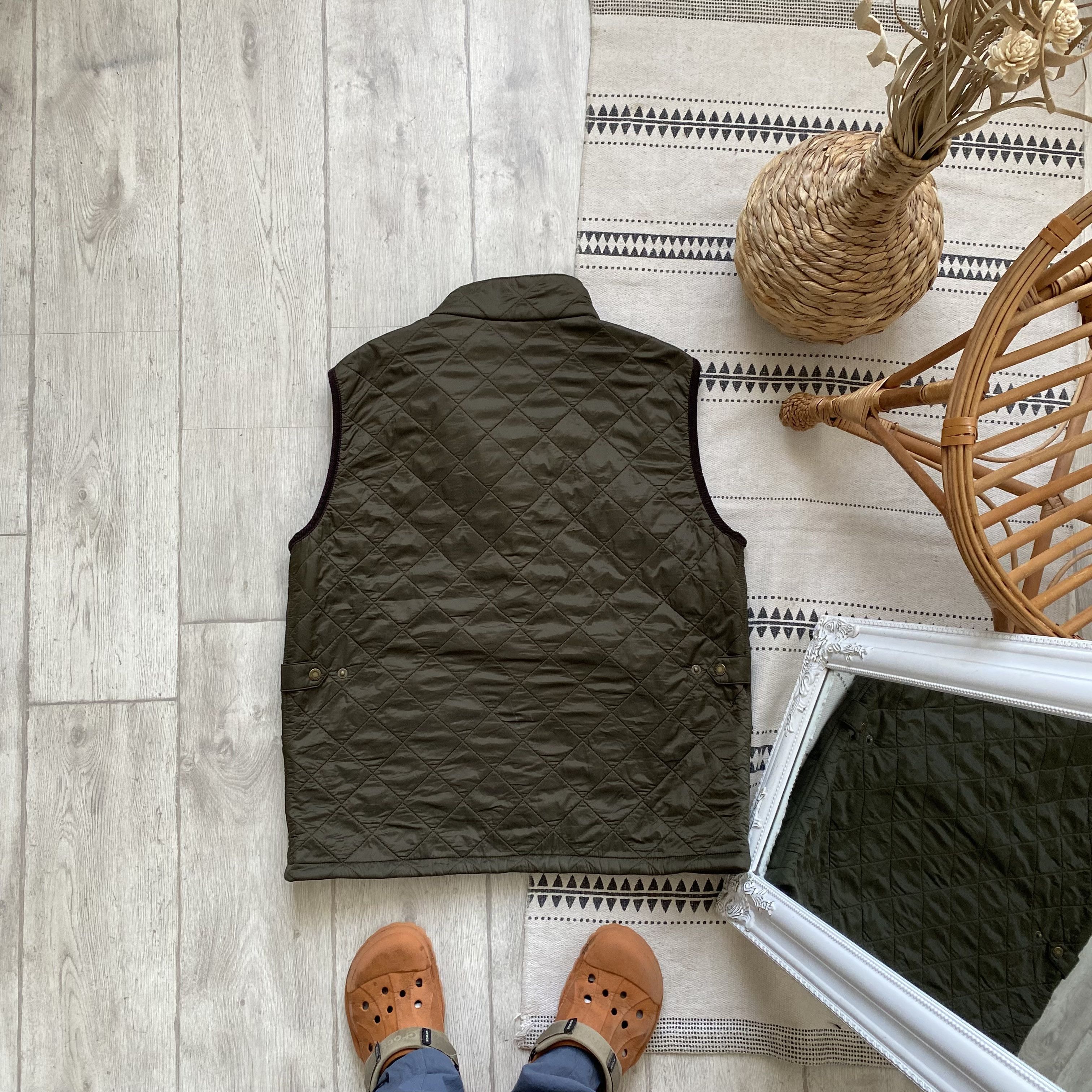 Barbour 🐾 Vintage Barbour Quilted Waistcoat Linning Vest hunter Size US L / EU 52-54 / 3 - 8 Thumbnail
