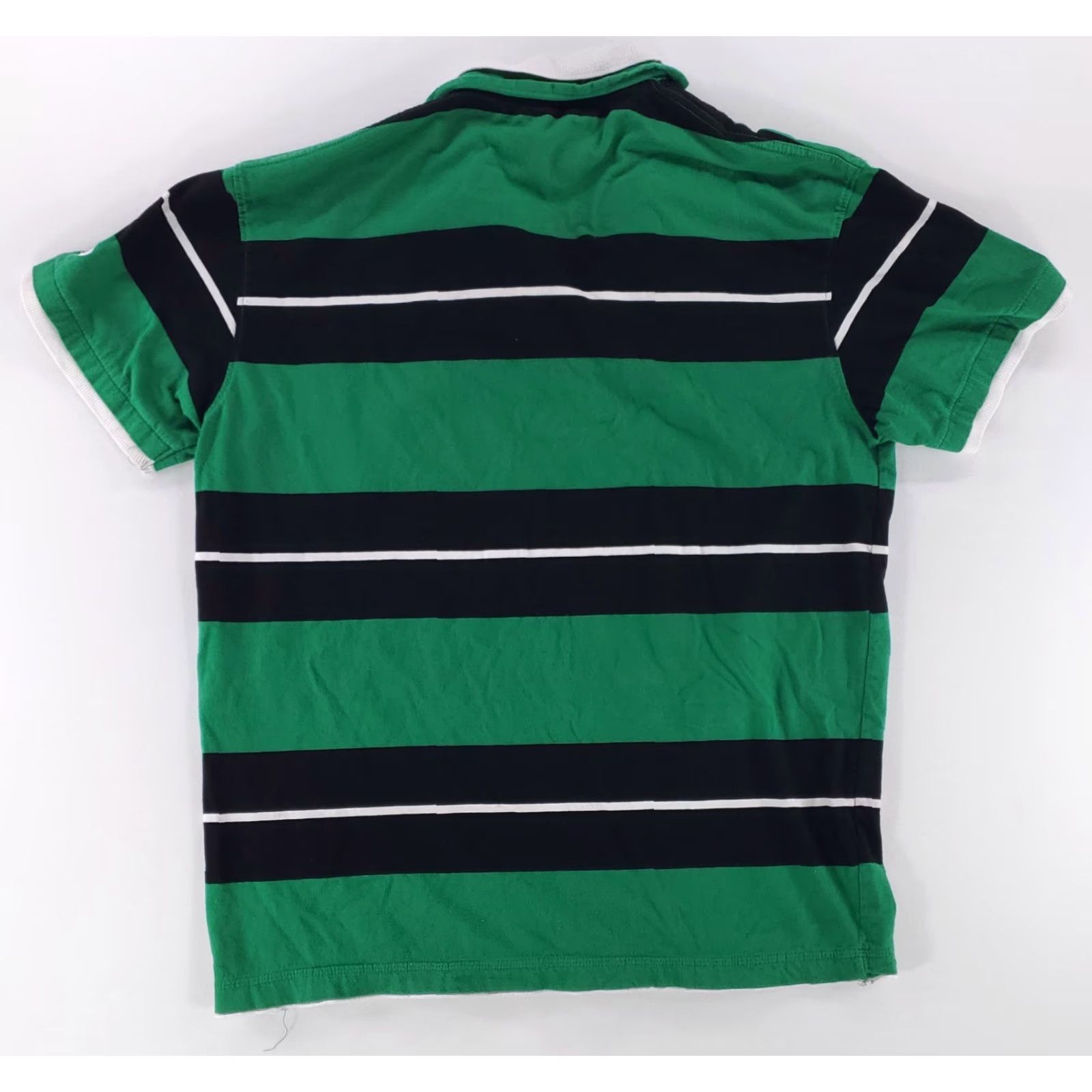 Vintage Landsdowne Rugby Shirt Short Sleeve Ireland Striped Green Black Mens XXL Total 2XL Men Green Ravens? Size US XXL / EU 58 / 5 - 7 Thumbnail