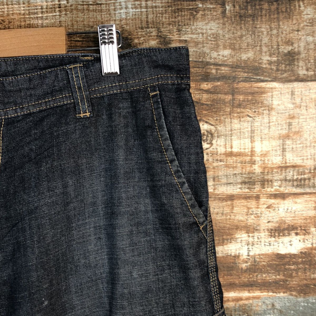 Japanese Brand DL Even River Blue Cargo Multipocket Pants #C618 Size US 34 / EU 50 - 8 Thumbnail