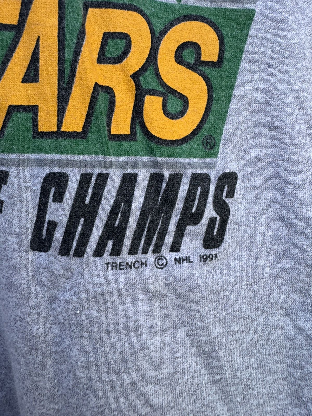 Vintage Minnesota North Stars 1991 NHL Ice Hockey Shirt Screen Stars Size US M / EU 48-50 / 2 - 8 Thumbnail