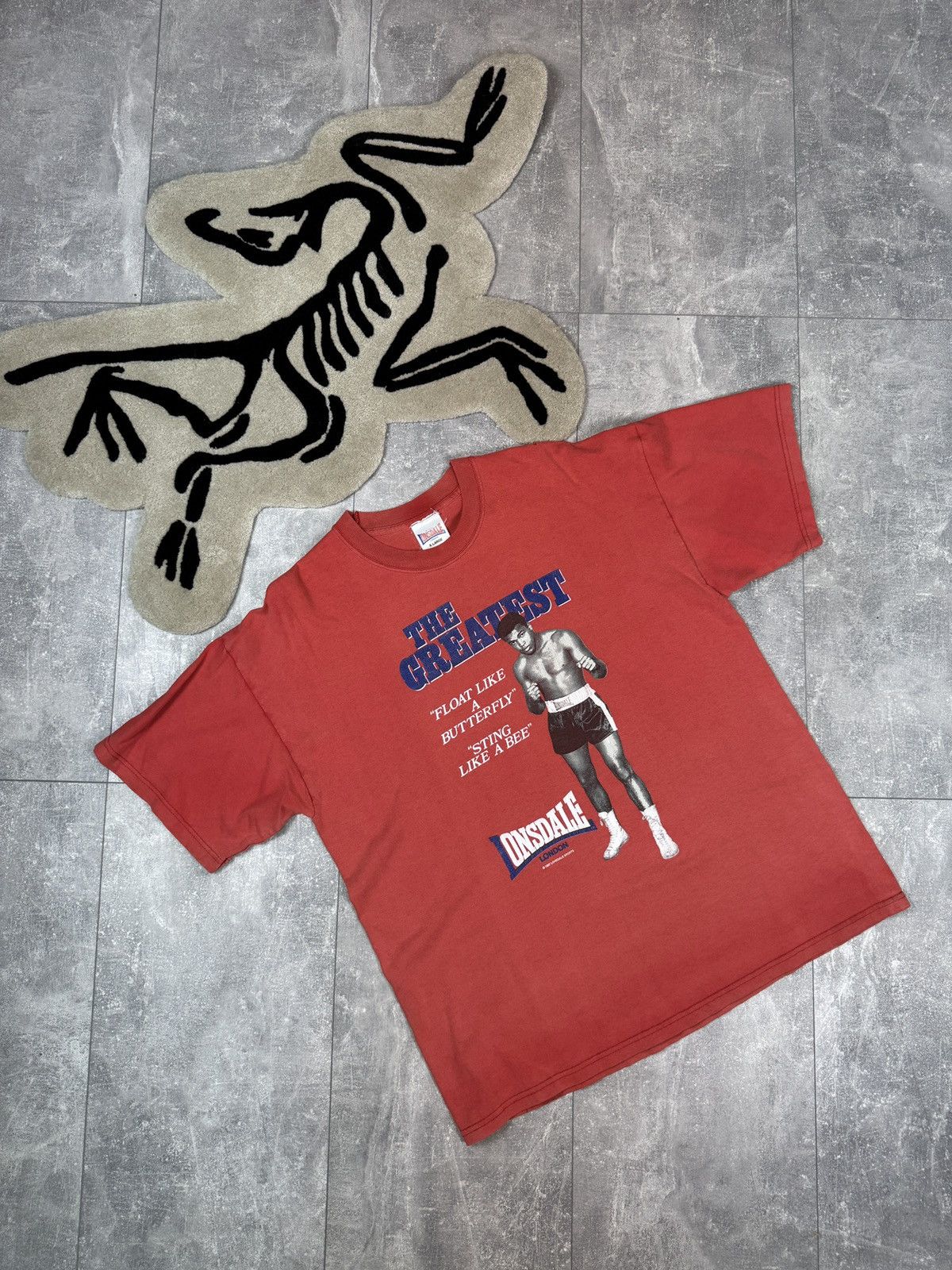Lonsdale × Vintage Mens Vintage Lonsdale Muhammad Ali T-shirt 1997 tee rare Size US XL / EU 56 / 4 - 1 Thumbnail