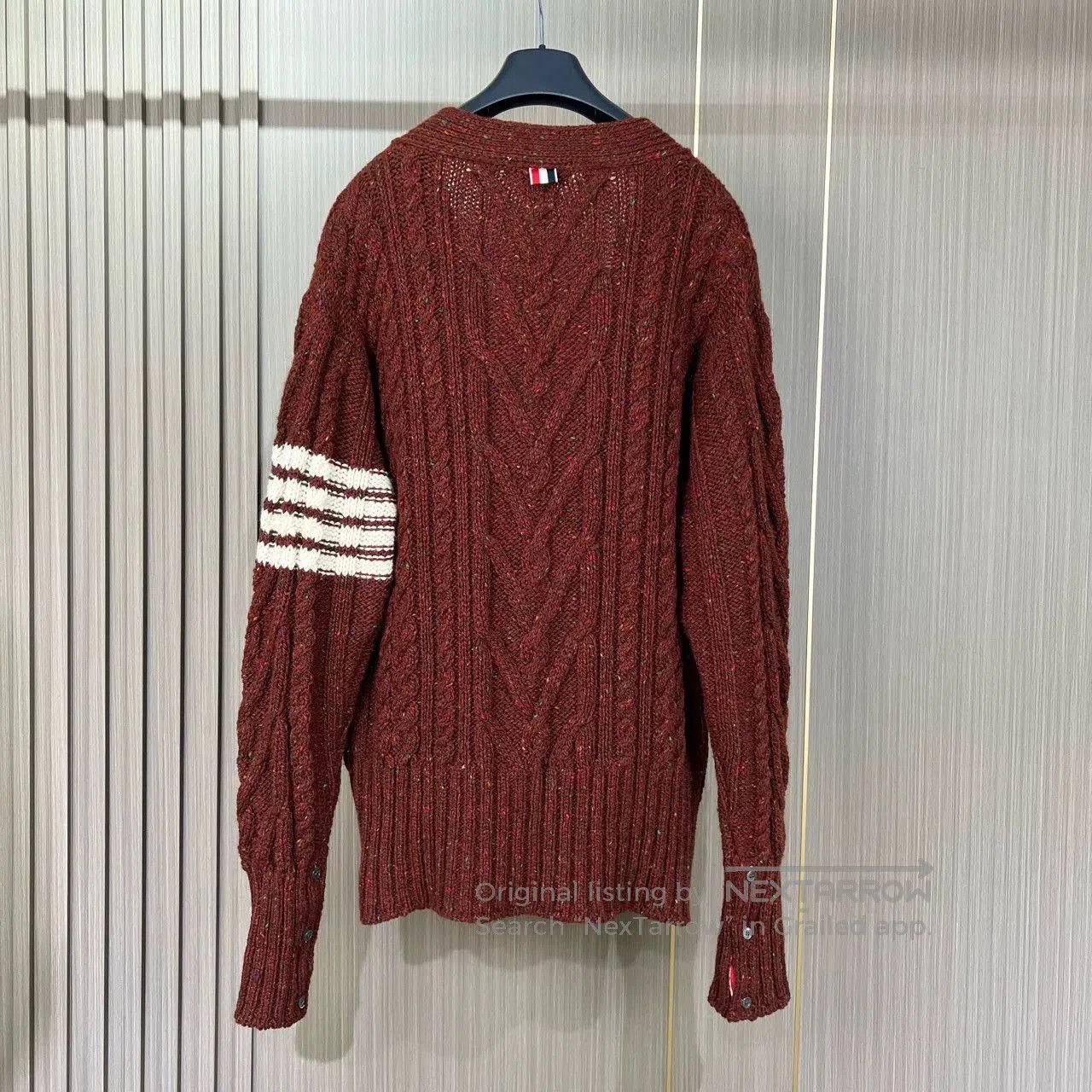 Thom Browne thom browne chunky knit cardigan with stripes. Size US M / EU 48-50 / 2 - 2 Thumbnail