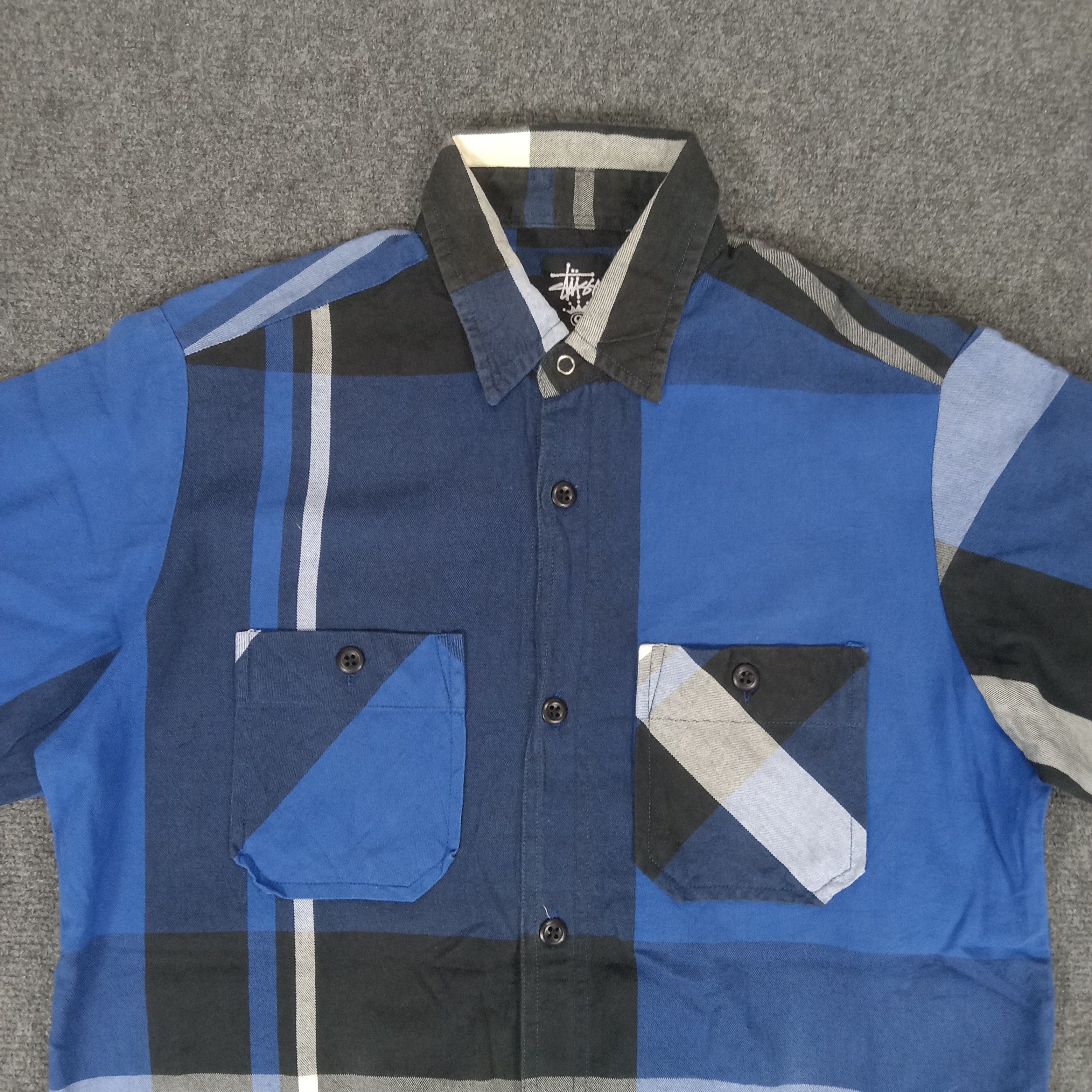 Stussy × Vintage Stussy American Streetwear Style Shirt Button Up Size US L / EU 52-54 / 3 - 5 Thumbnail
