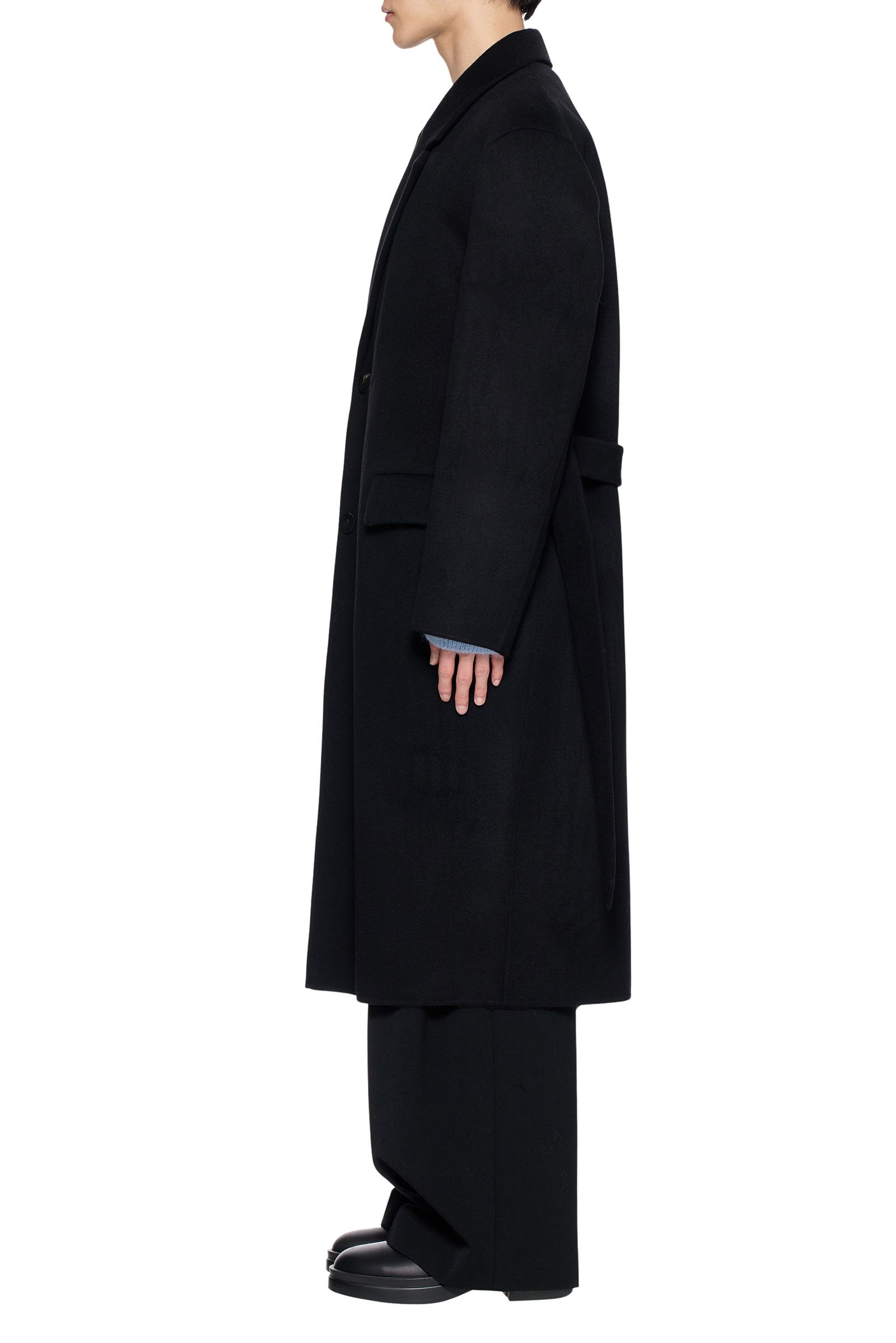 Wooyoungmi Wooyoungmi Black Single-Breasted Coat Size US S / EU 44-46 / 1 - 2 Thumbnail