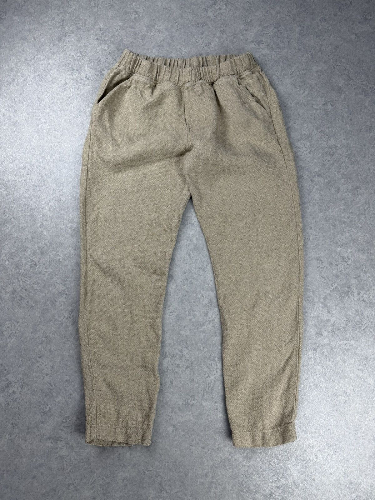 Other Ateliers Francais de Confection Linen Pants Beige Size 3 Size 30" / US 8 / IT 44 - 1 Thumbnail
