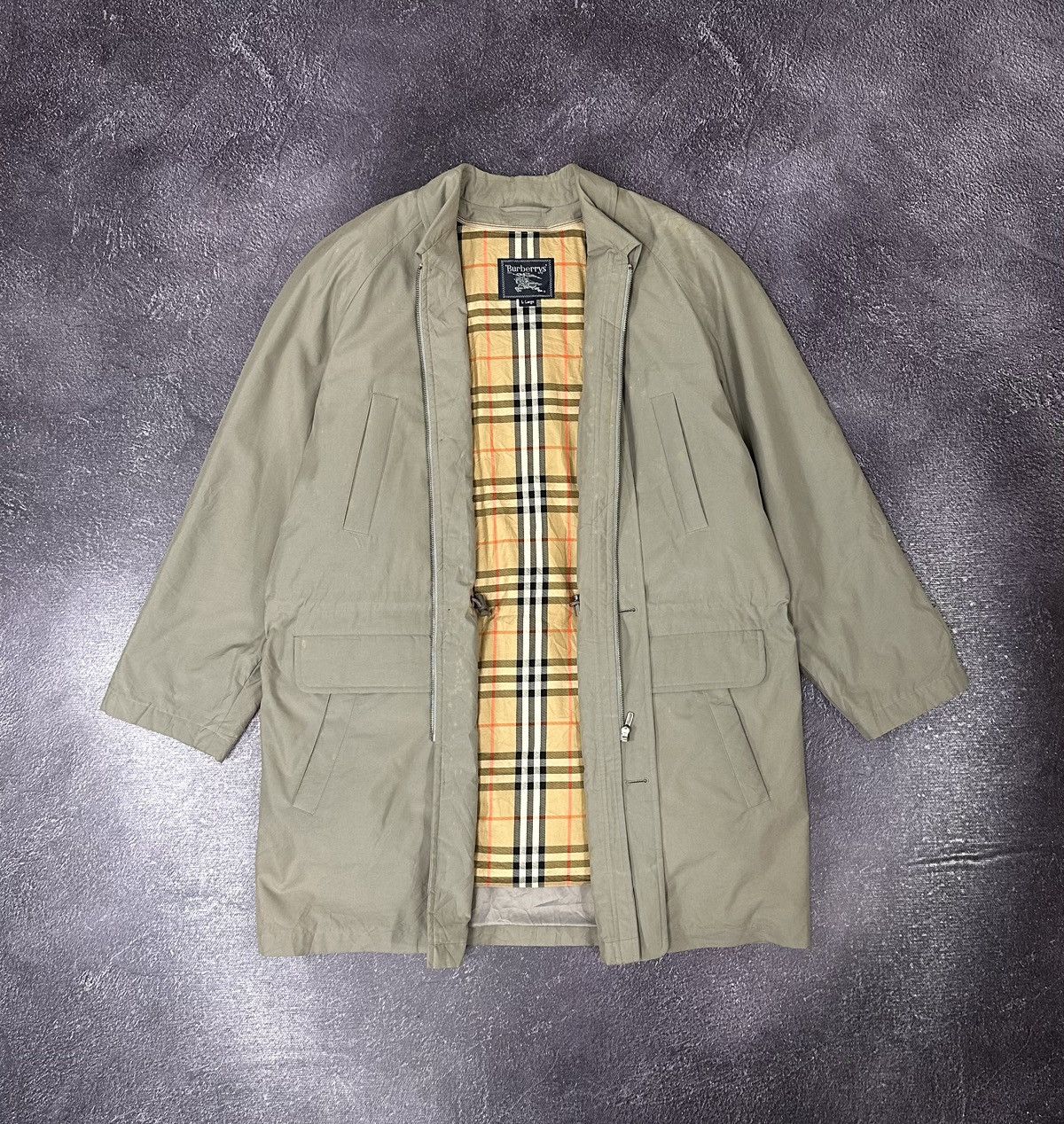 Burberry Vintage Burberry Nova Check Luxury Down Korean Parka Jacket Size US L / EU 52-54 / 3 - 1 Thumbnail