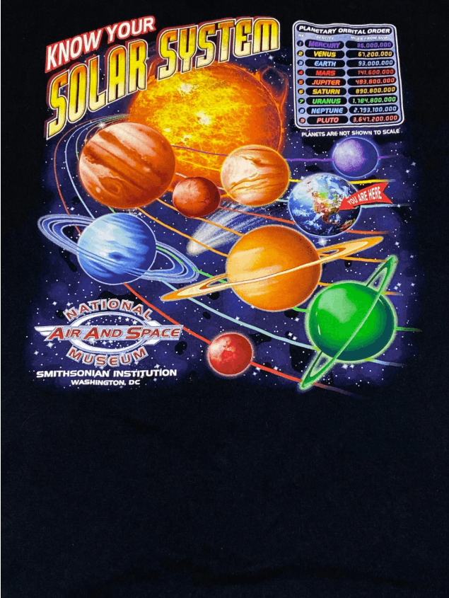 Arts & Science Vintage NATIONAL AND AIR SPACE MUSEUM T-Shirt Size US L / EU 52-54 / 3 - 5 Thumbnail
