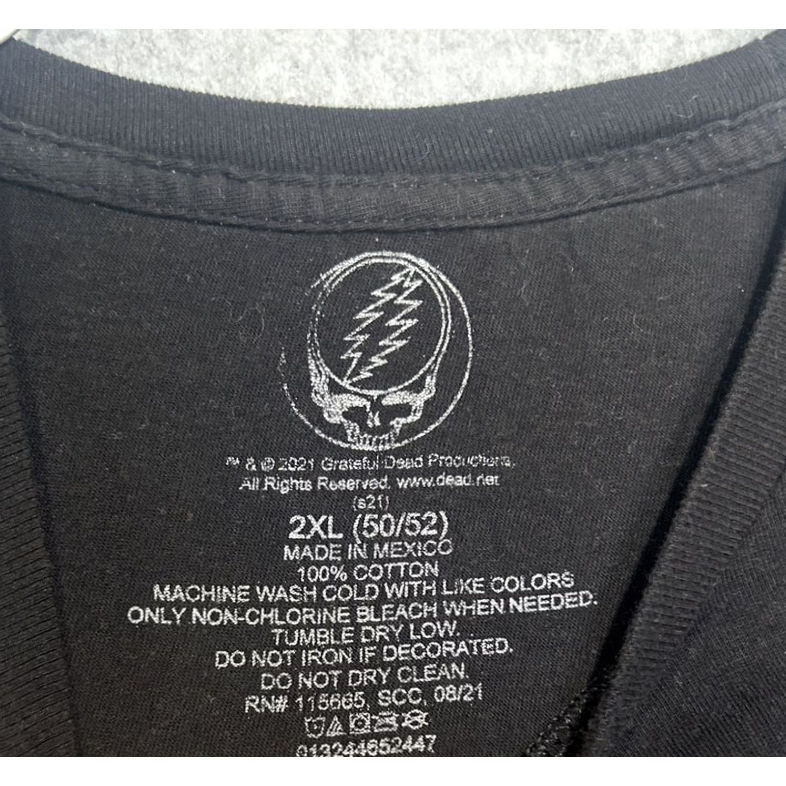 Vintage Grateful Dead Shirt Mens Dancing Bears Black 2XL Crew Neck Short Sleeve Cotton Size US XXL / EU 58 / 5 - 7 Thumbnail
