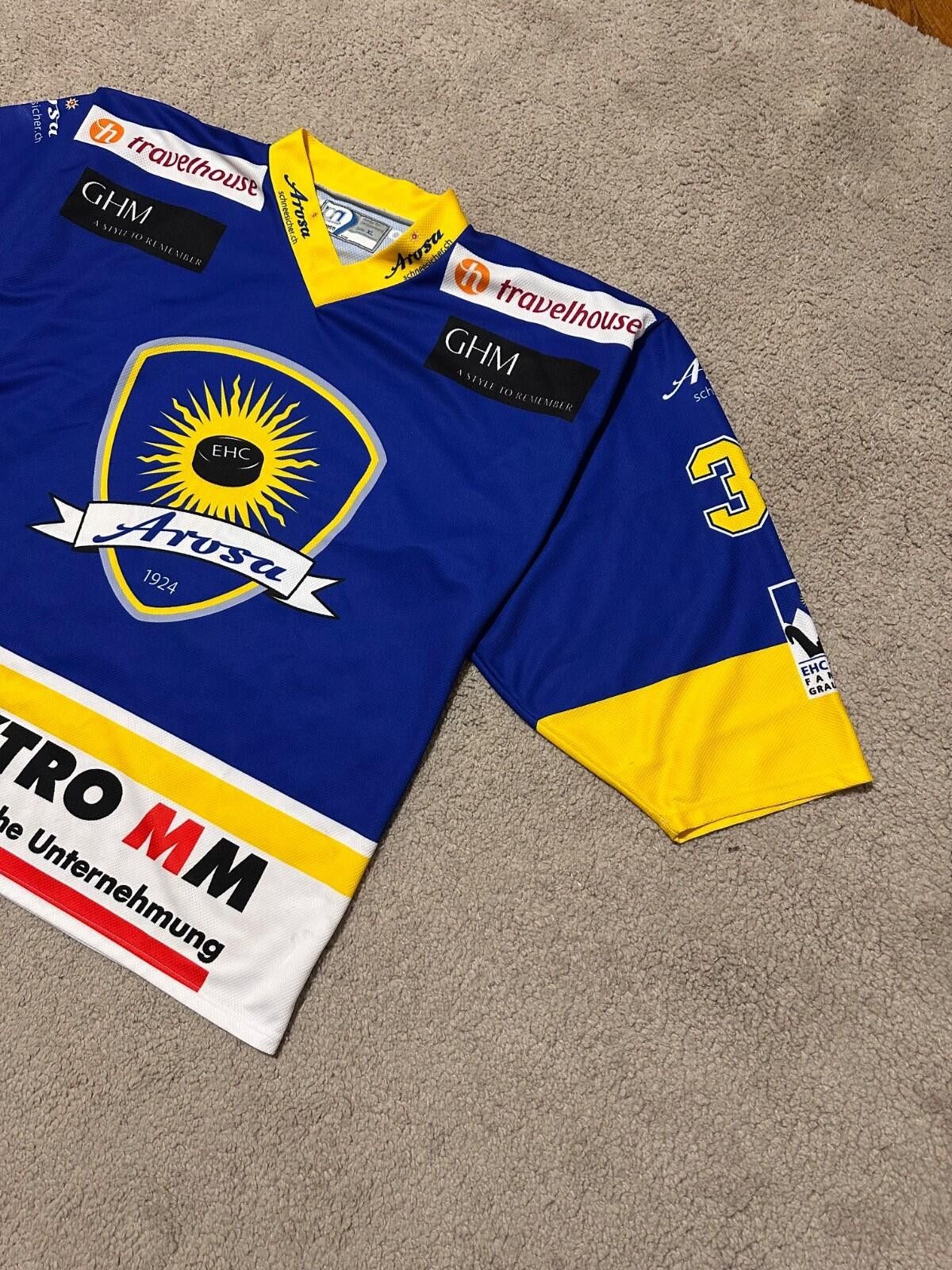 Other EHC AROSA HOCKEY SHIRT JERSEY OCHSNER sz XL #34 Size US XL / EU 56 / 4 - 3 Thumbnail