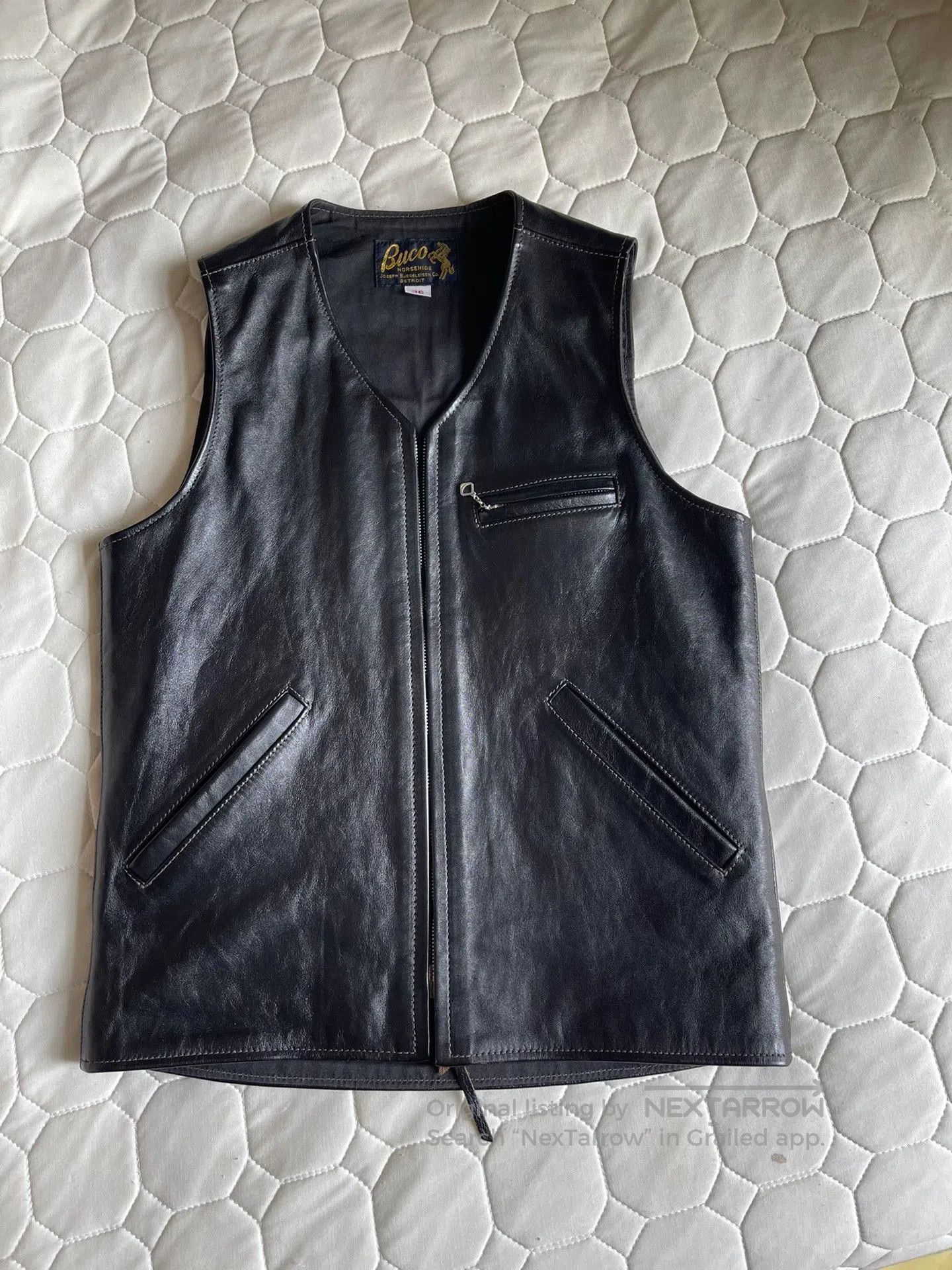 Other real mccoy's buco leather vest for men. Size US S / EU 44-46 / 1 - 2 Thumbnail