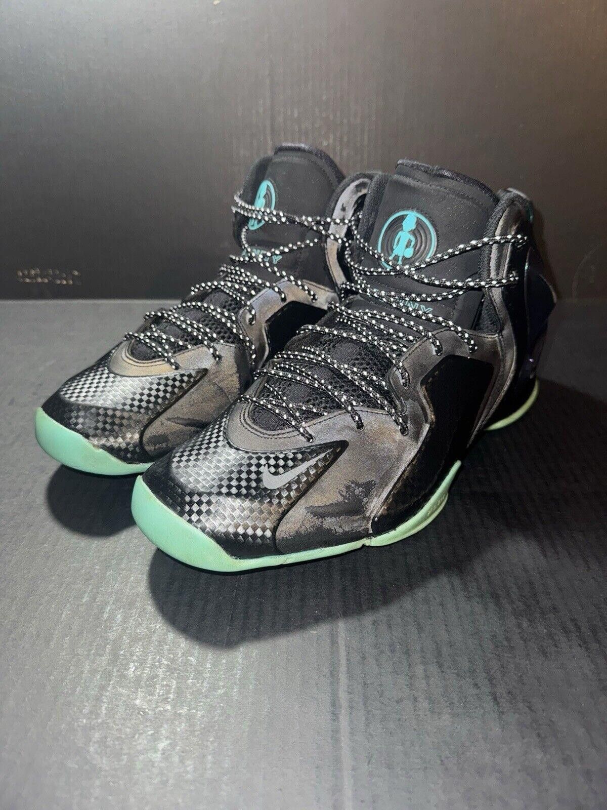 Nike Nike Men's Lil Penny Posite Black Jade 630999-002 Sz 11.5 Size US 11.5 / EU 44-45 - 4 Thumbnail