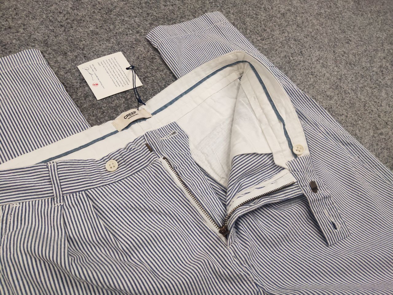Creep Creep by Hiroshi Awai Design Light Striped Trouser Pants Size US 34 / EU 50 - 9 Thumbnail
