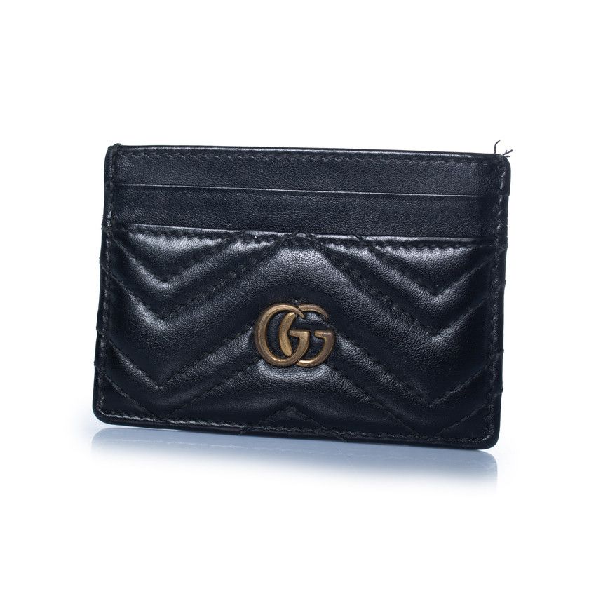 Gucci Gucci, GG Marmont card holder in black Size ONE SIZE - 4 Thumbnail