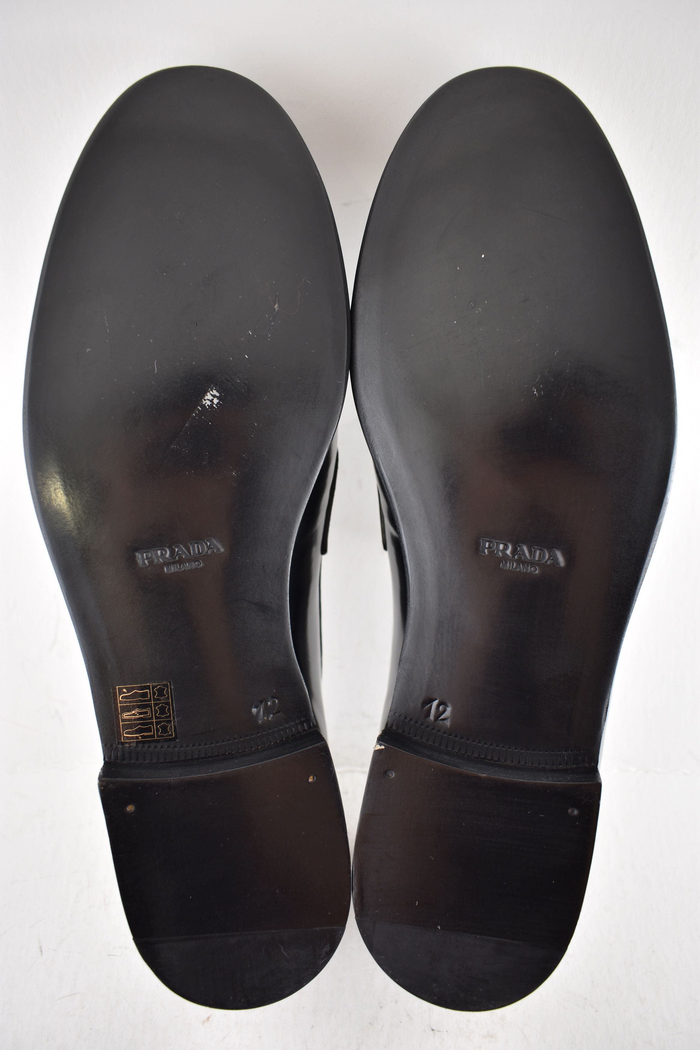 Prada Prada Leather Logo Classic Loafer Slip On Flat UK 12 US 13 Size US 13 / EU 46 - 19 Thumbnail