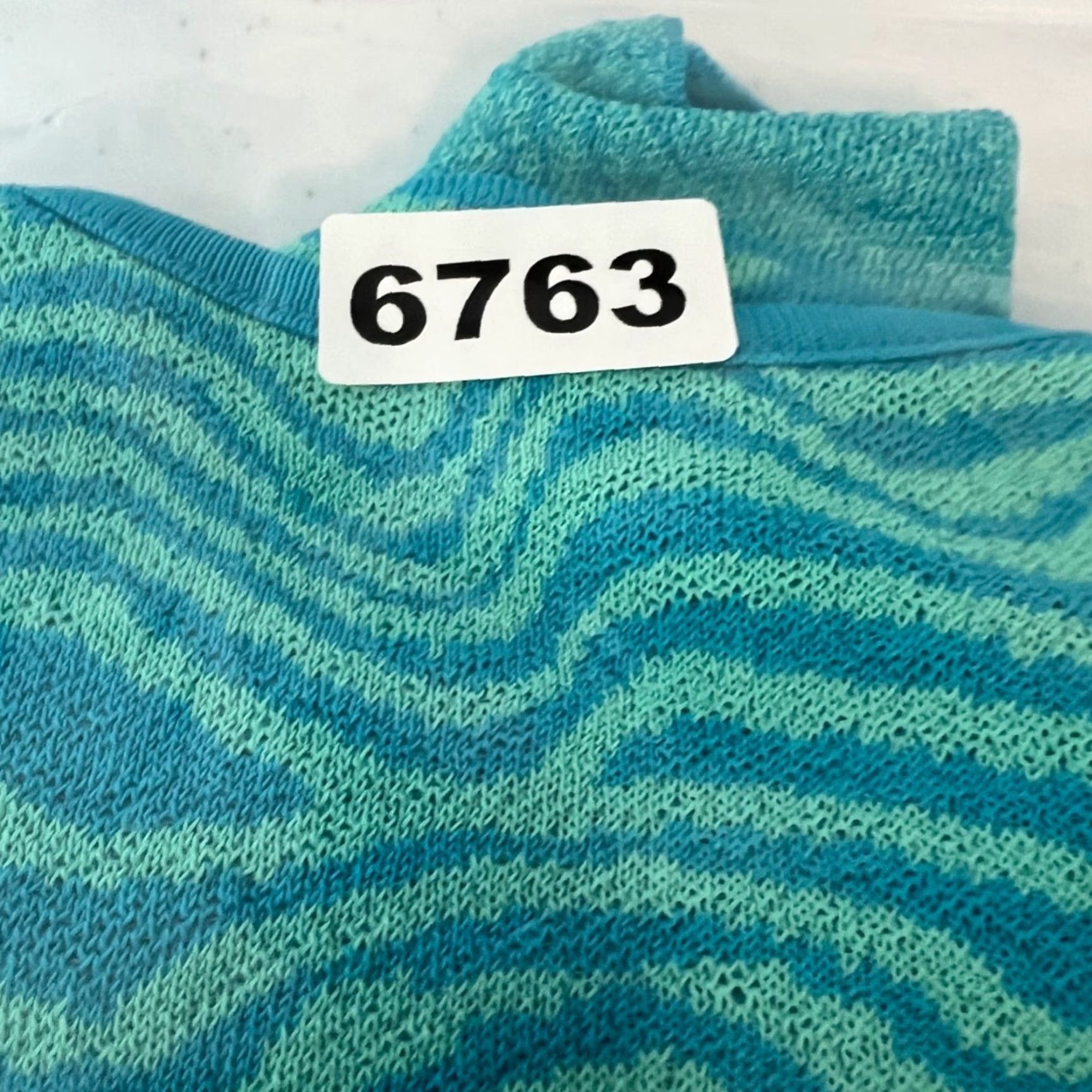 Zara Zara Womens XS Blue & Green Wavy Print Mini Slip Dress w/ Adjustable Straps Dress Size XS / US 0-2 / IT 36-38 - 8 Thumbnail