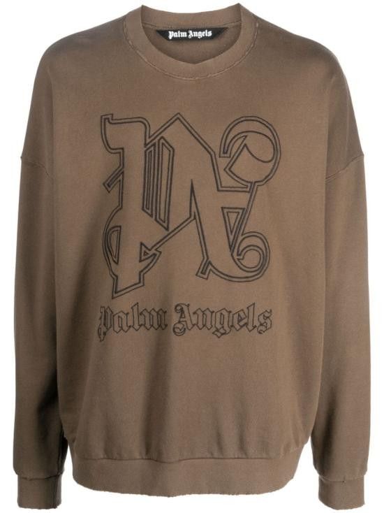 Palm Angels PALM ANGELS Men Hoodies PMBA074E23FLE001 6010 Brown Size US M / EU 48-50 / 2 - 1 Thumbnail
