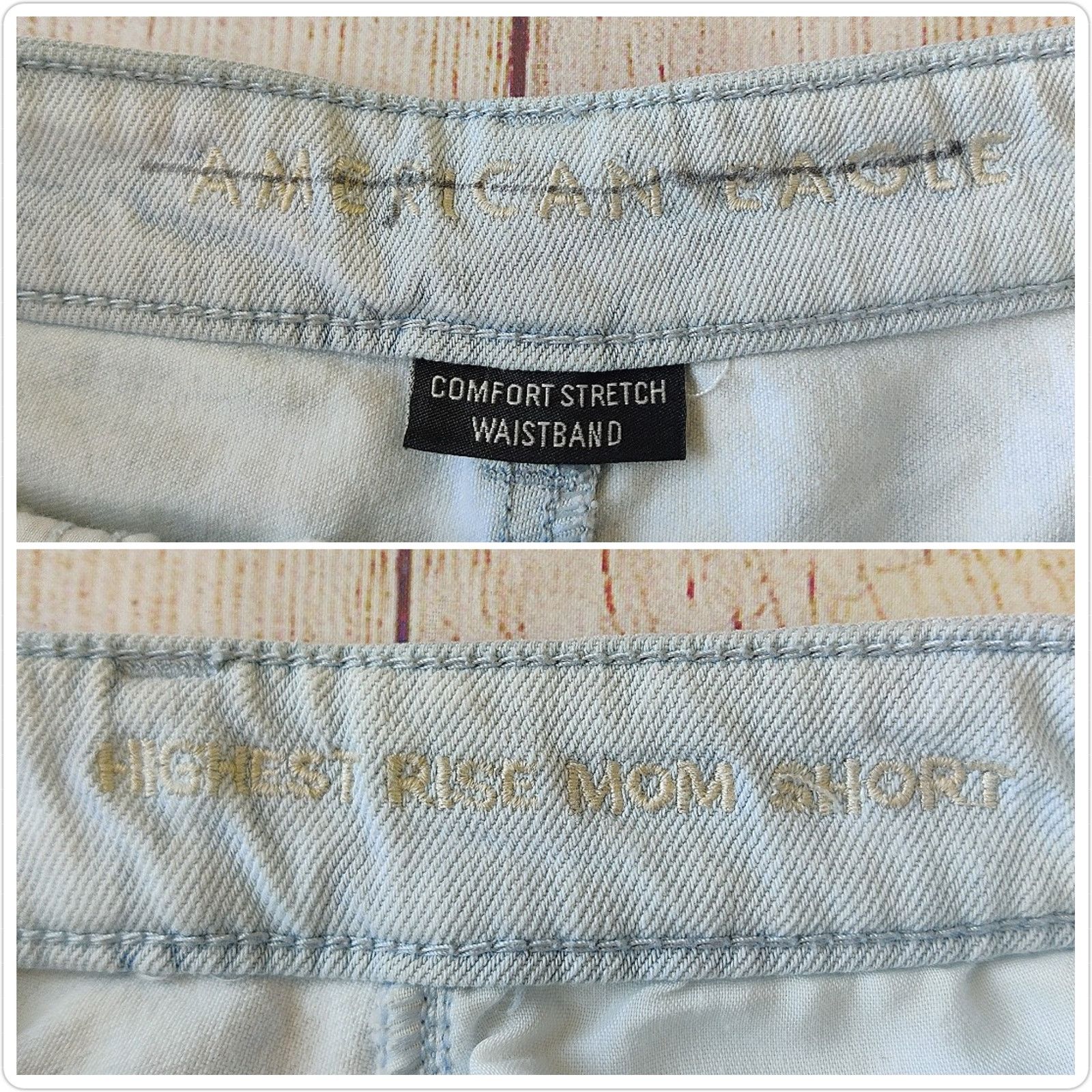 American Eagle Outfitters American Eagle Distressed Highest Rise Mom Shorts sz 2 Size 26" / US 2 / IT 38 - 8 Thumbnail