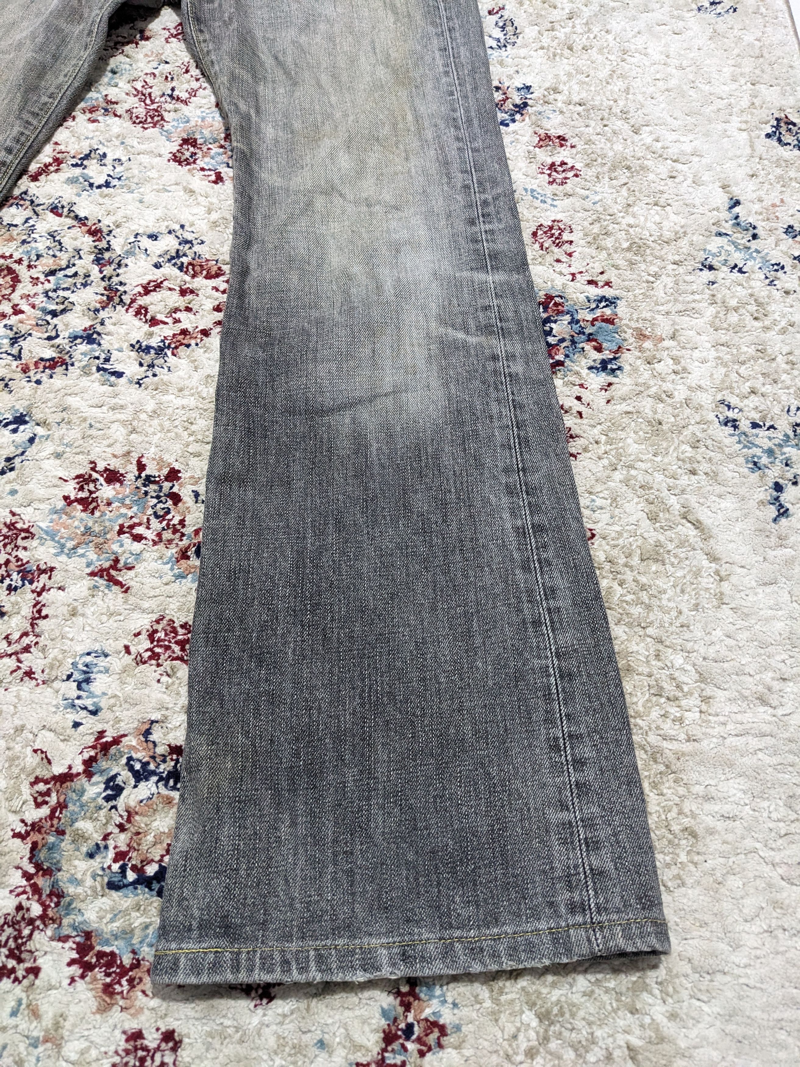 Japanese Brand × Uniqlo × Vintage Uniqlo B002 Faded Black Wash Flare Bootcut Jeans Size US 30 / EU 46 - 4 Thumbnail