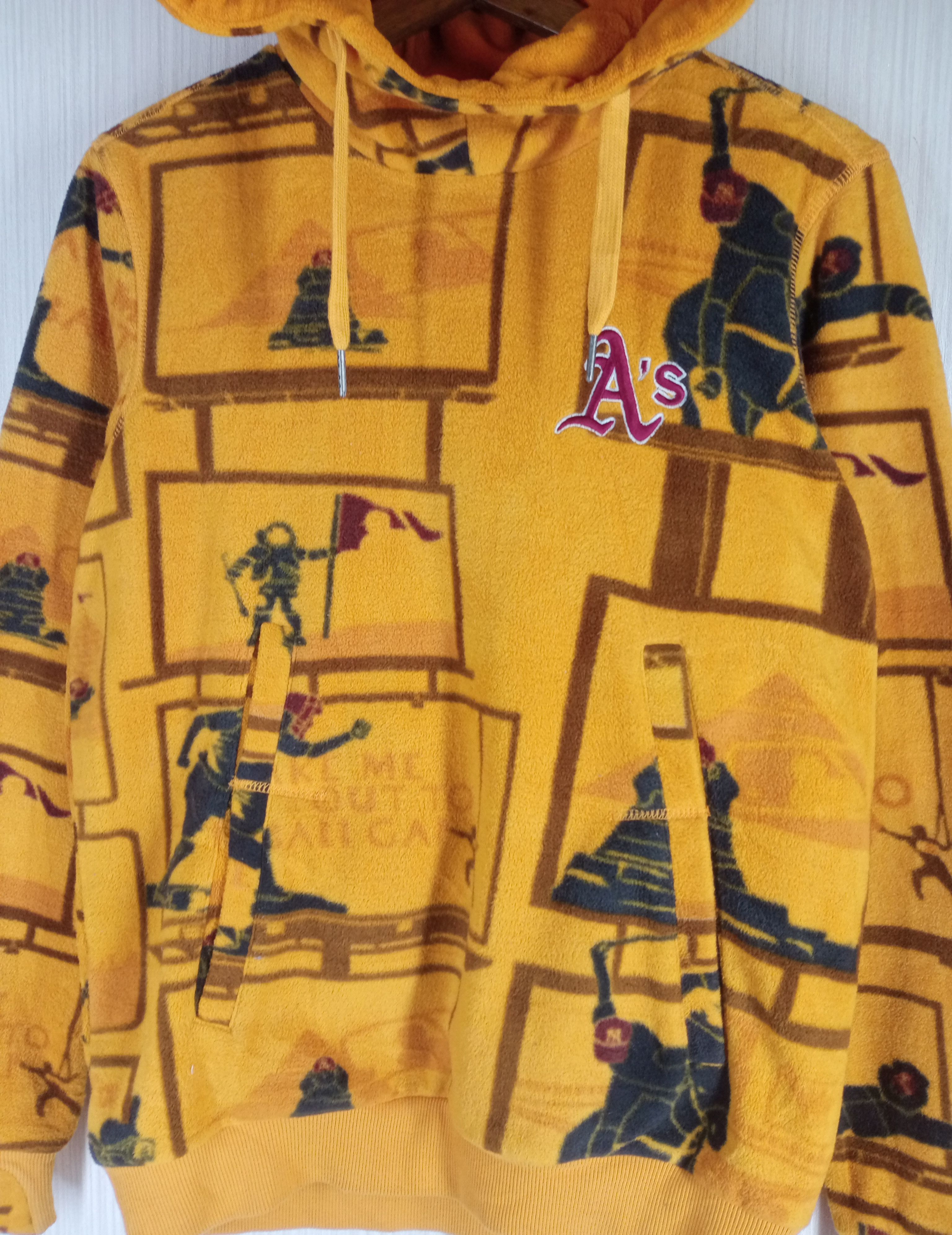 MLB Rare MLB Oakland Athletics A's Full print Hoodie Fleece Size US M / EU 48-50 / 2 - 4 Thumbnail