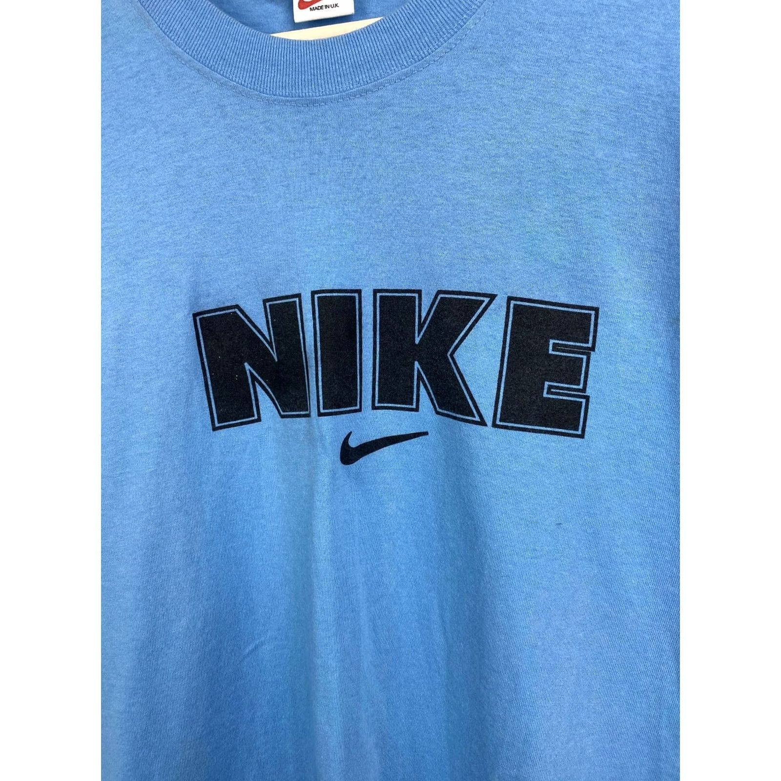 Nike VINTAGE Nike T-Shirt 90s XS XL? Blue Nike Shirt Mens XL Blue 90s Vintage Rare Retro Hype Y2K Size US XL / EU 56 / 4 - 4 Thumbnail
