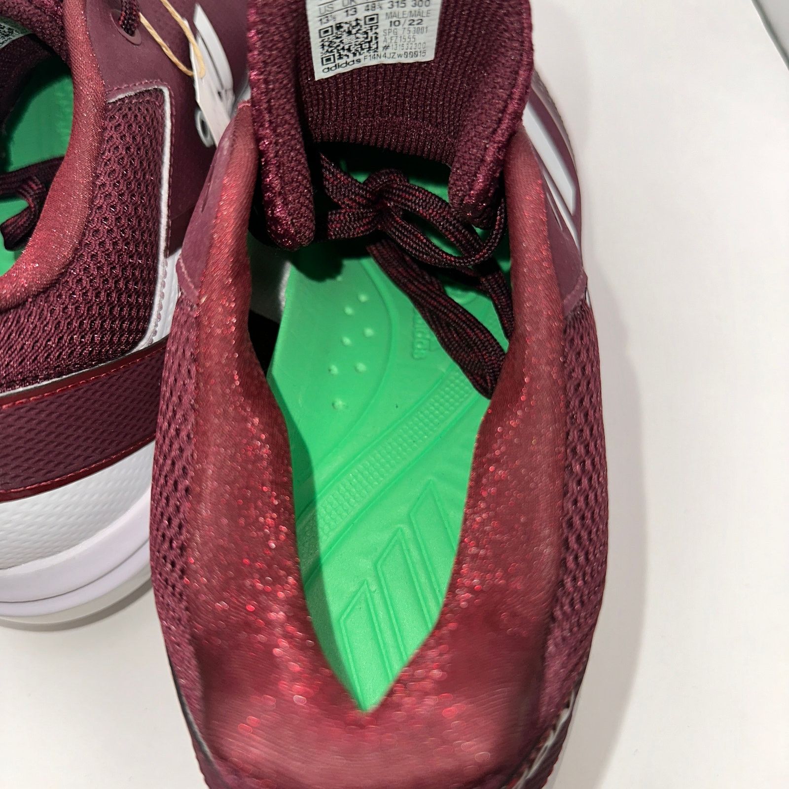 Adidas Adidas Icon 7 Mens 13.5 Maroon Baseball Metal Cleats FZ1555 Size US 13 / EU 46 - 9 Thumbnail