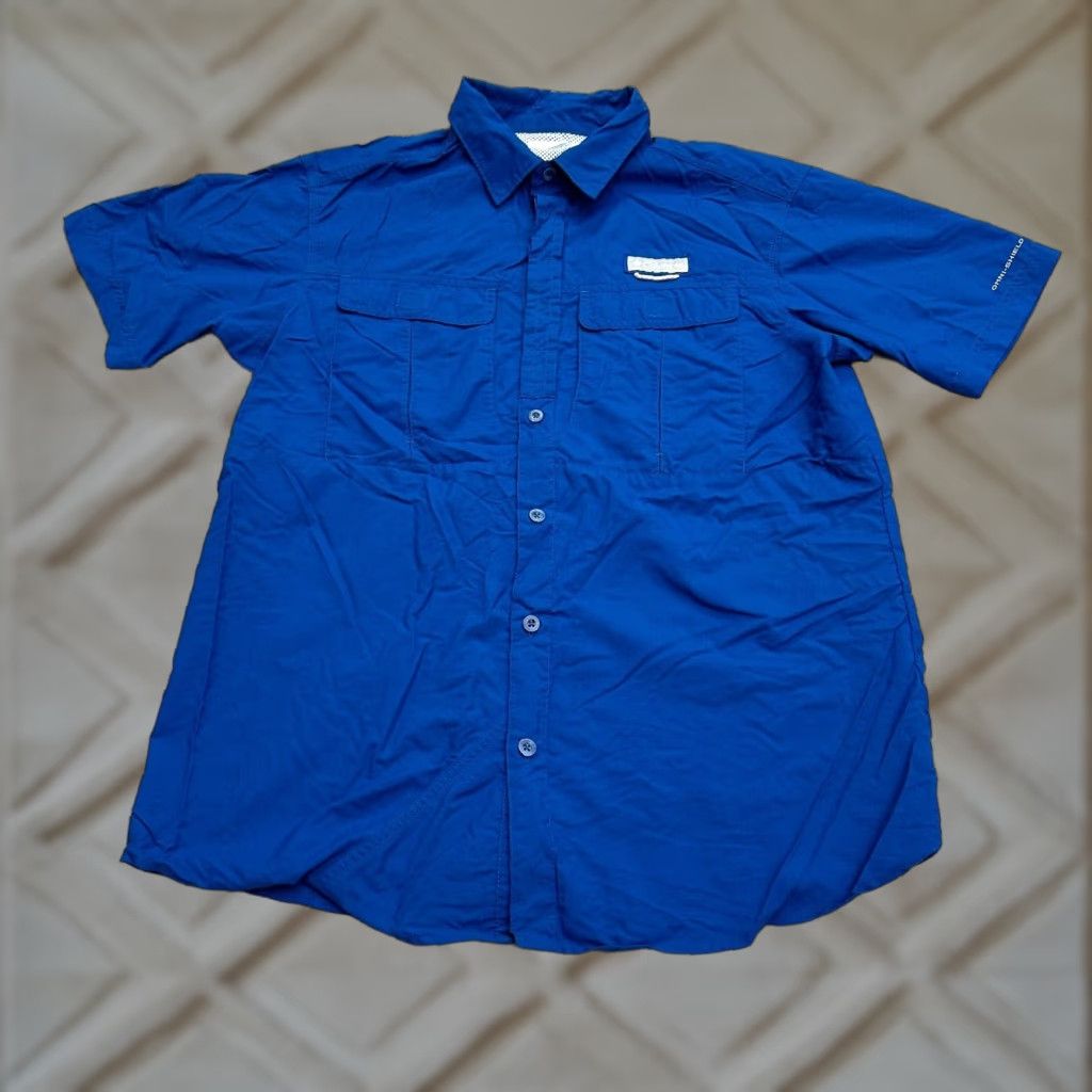 Vintage Columbia Omni Shield Cascade Explorer Shirt Mens Medium Blue Short Sleeve Size US M / EU 48-50 / 2 - 1 Thumbnail