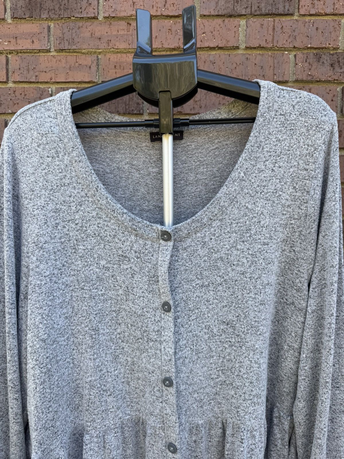 Other Lane Bryant Tiered Babydoll Top Scoop Neck Long Sleeve 22/24 Size 3XL / US 20-22 - 3 Thumbnail