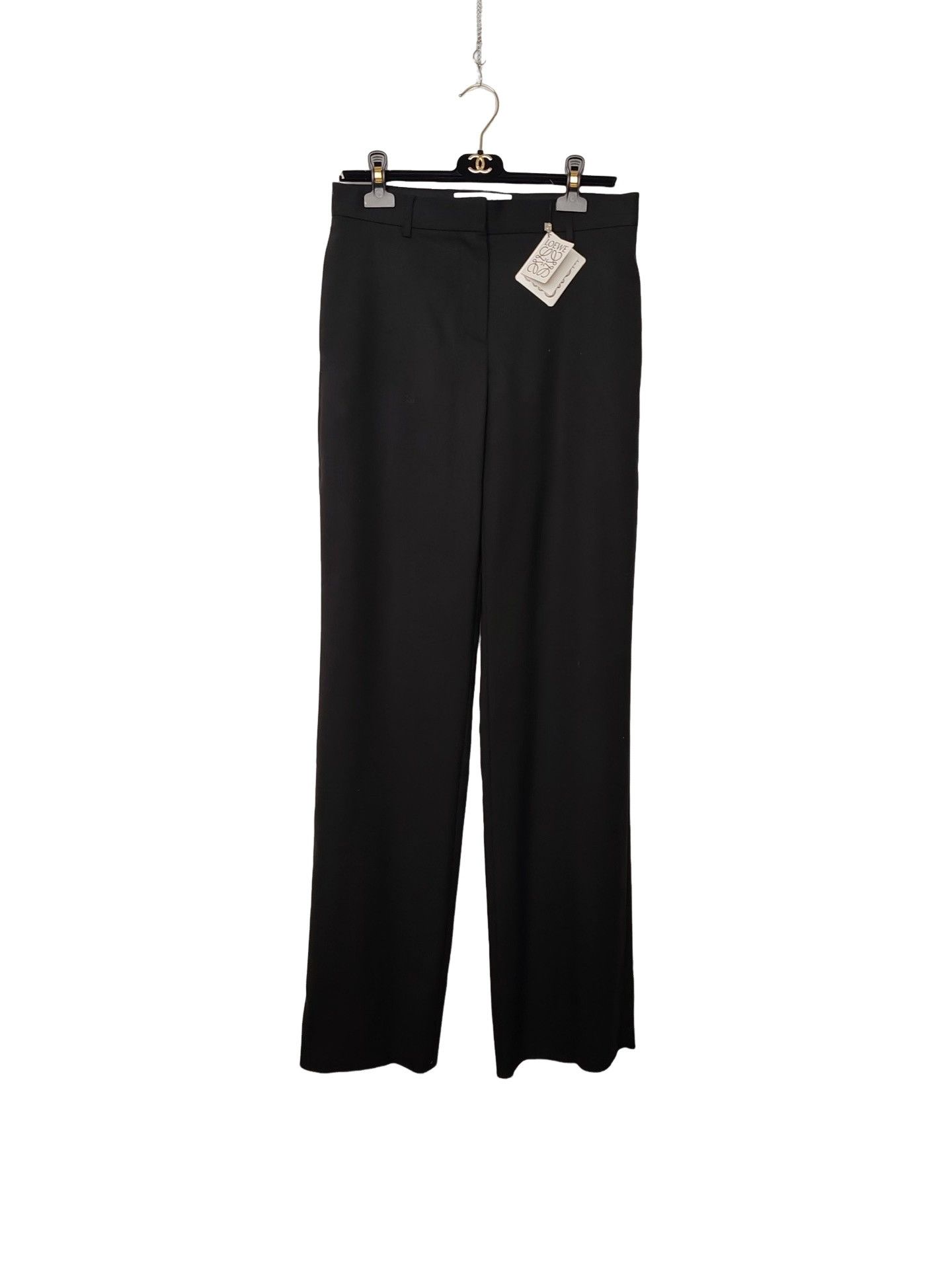 Loewe Loewe Black Wool Pants Size 38 Size 27" / US 4 / IT 40 - 1 Thumbnail