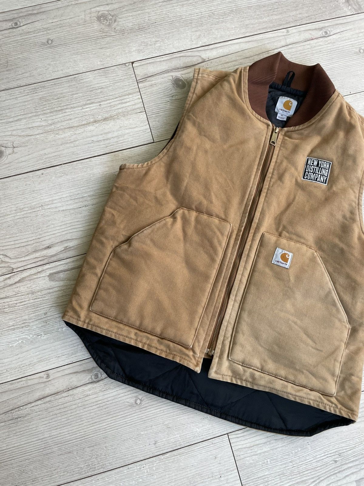 Carhartt × Vintage Vintage Carhartt Vest Jacket 90s Destroy Work USA Size US M / EU 48-50 / 2 - 2 Thumbnail