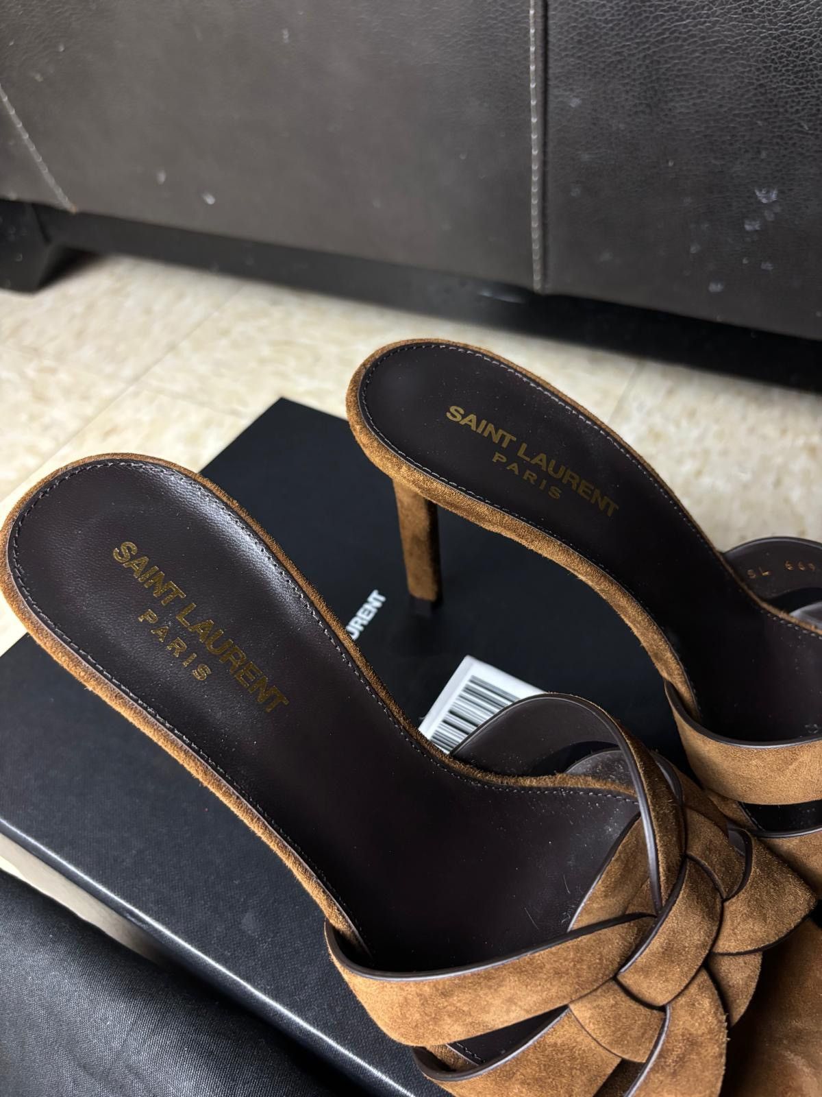 Saint Laurent Paris Saint Laurent Tribute Mules Suede Heels Size US 9 / IT 39 - 5 Thumbnail