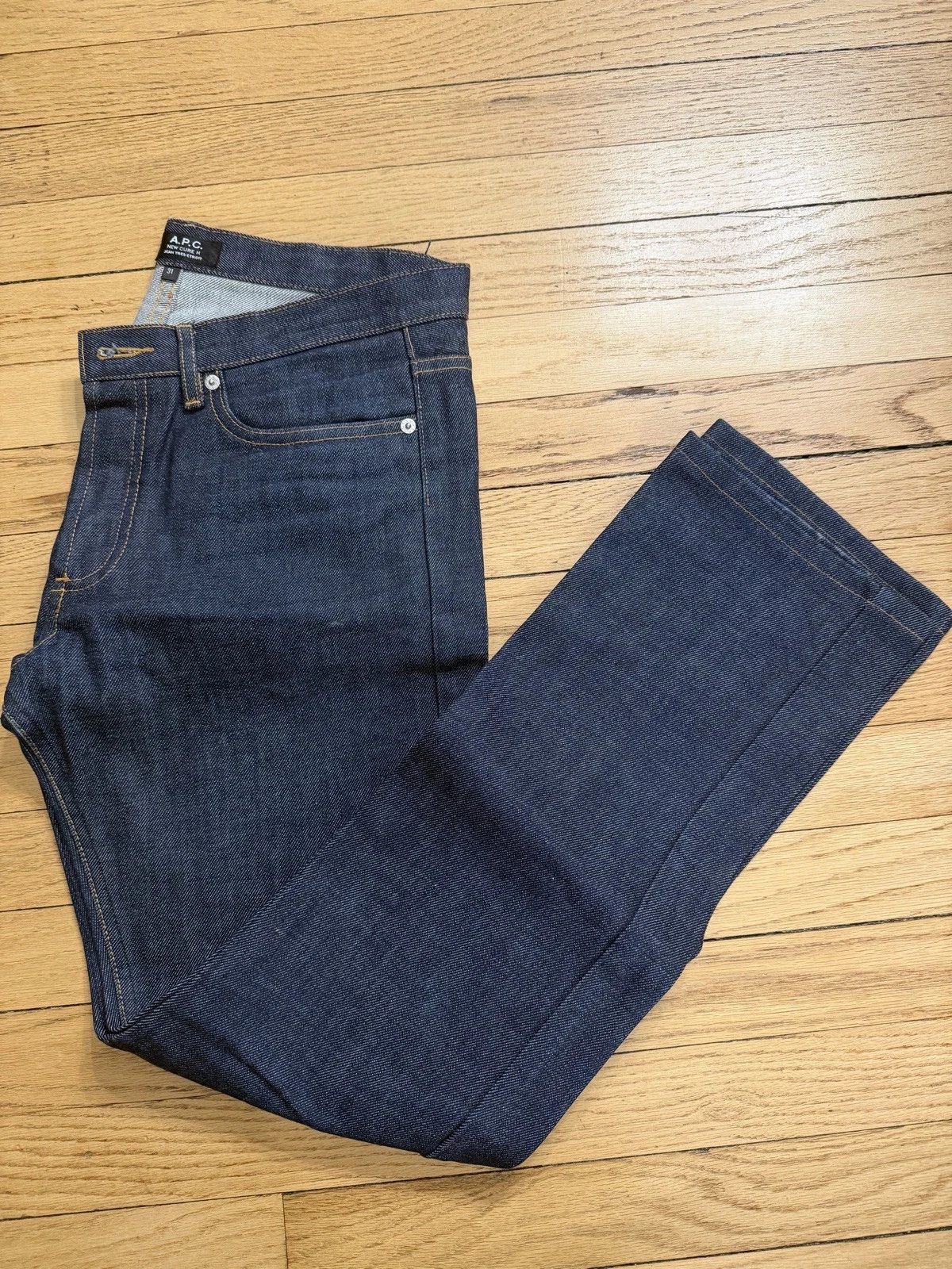 A.P.C. A.P.C New Cure H Jean Tres Etroit Size US 31 - 1 Thumbnail