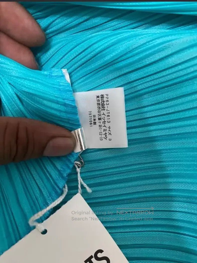 Issey Miyake Issey Miyake Blue Short Sleeve Size L / US 10 / IT 46 - 5 Thumbnail