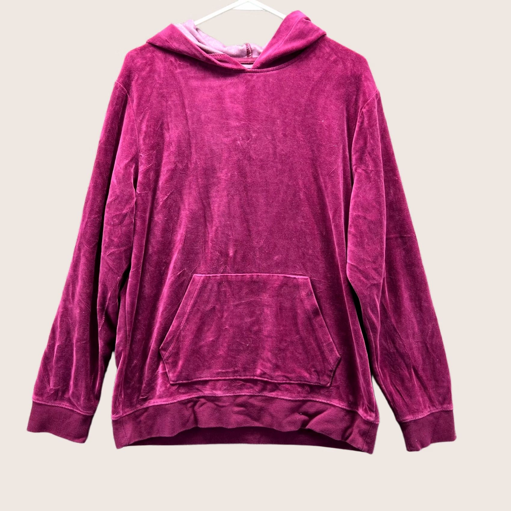 Pacsun VINTAGE PacSun Hoodie Men Medium Purple Pullover Fleece Cotton Satin Velour Size US M / EU 48-50 / 2 - 1 Thumbnail