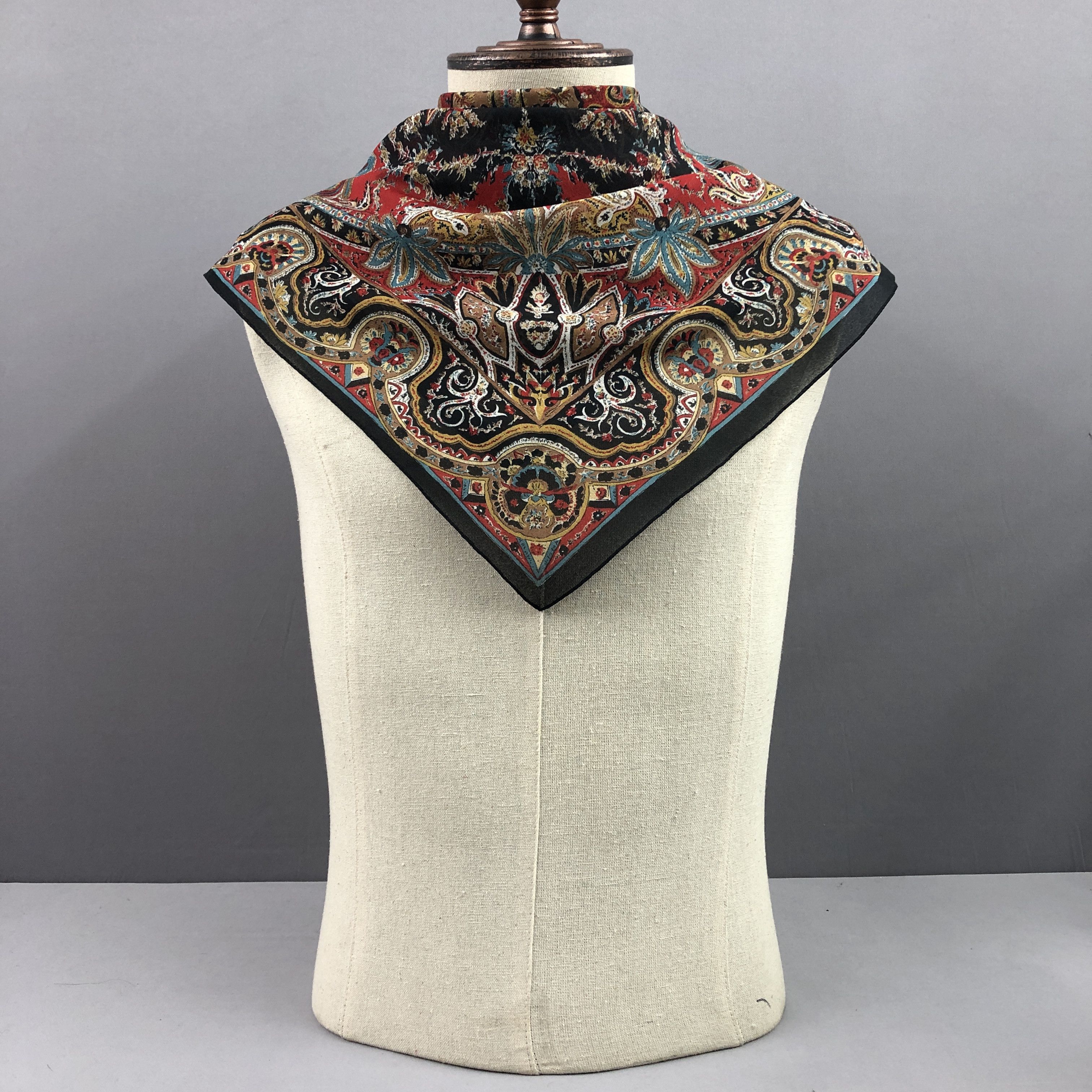 Other × Vintage Vintage Tie Rack Scarf SILK Scarf Twill Stole Wraps Scarves Size ONE SIZE - 3 Thumbnail