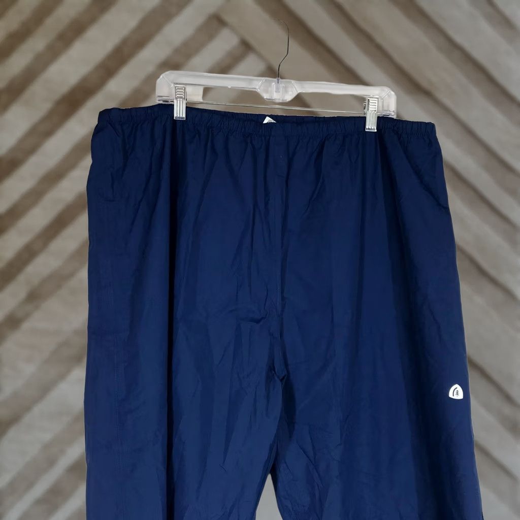 Sierra Designs VINTAGE SIERRA DESIGNS MEN'S Pants L/XL BLUE POLYESTER DRAWSTRING WAIST RAIN PANTS Size US 33 - 1 Thumbnail