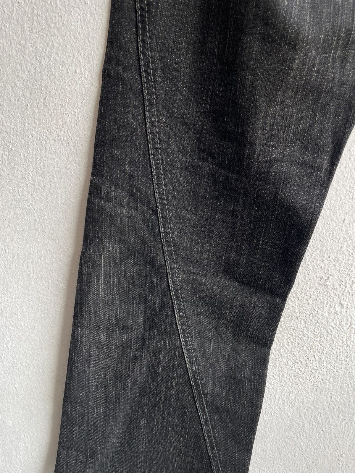 Japanese Brand × Le Grande Bleu (L.G.B.) × Morgan Homme 90s Flare Morgan De Toi Homme Spiral Cut Denim Jeans Size US 32 / EU 48 - 20 Thumbnail