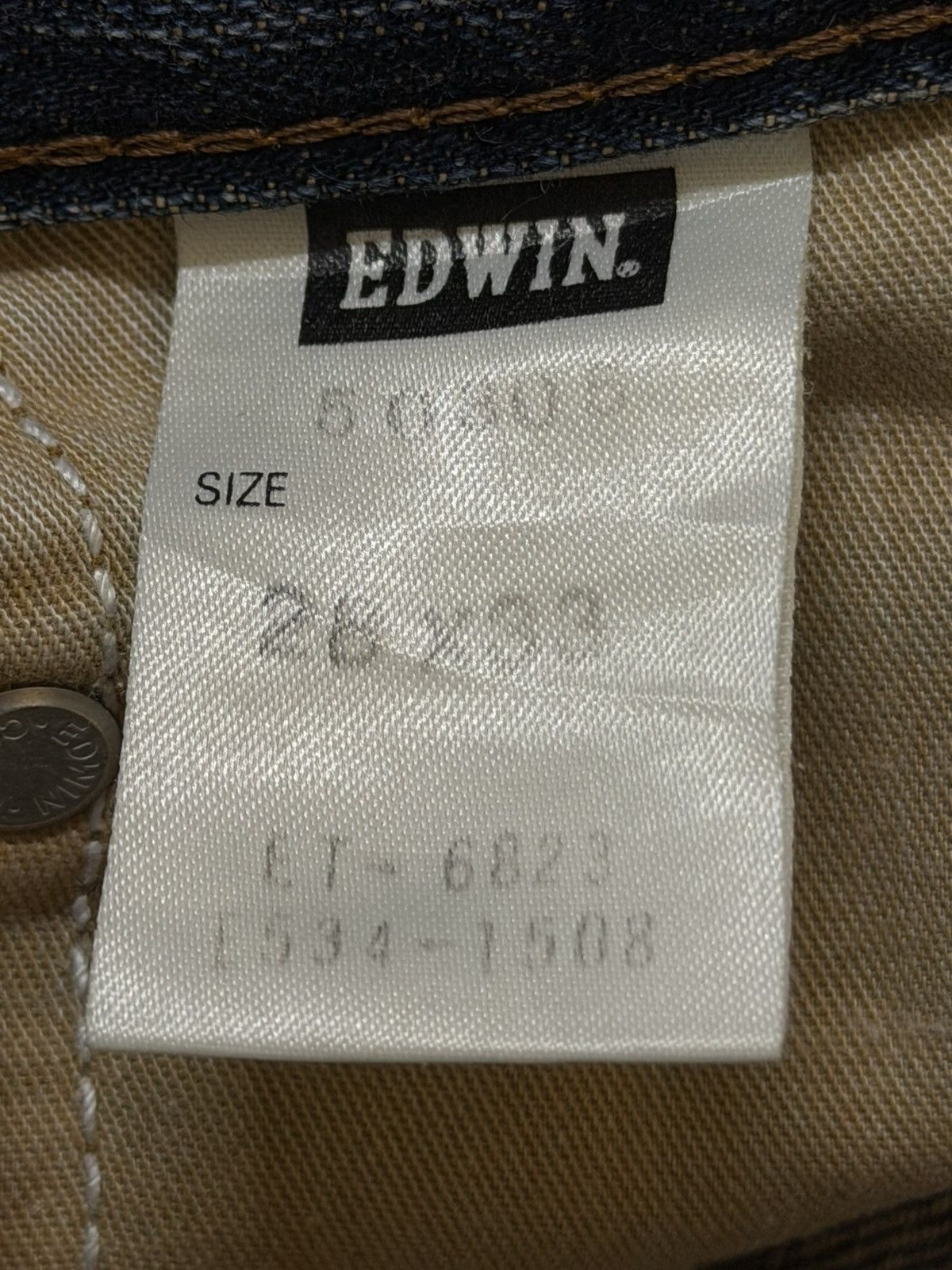 Edwin Vintage 90s Edwin 503 Faded Wash Distressed Wide Leg Baggy Size US 28 / EU 44 - 7 Thumbnail