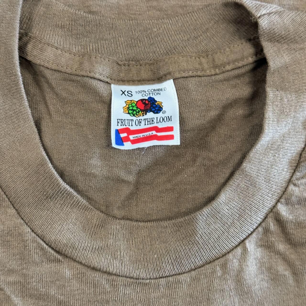 Fruit Of The Loom 2 VTG Fruit of the Loom Single Stitch Blank T-Shirts XS Cafe Size US XS / EU 42 / 0 - 3 Thumbnail