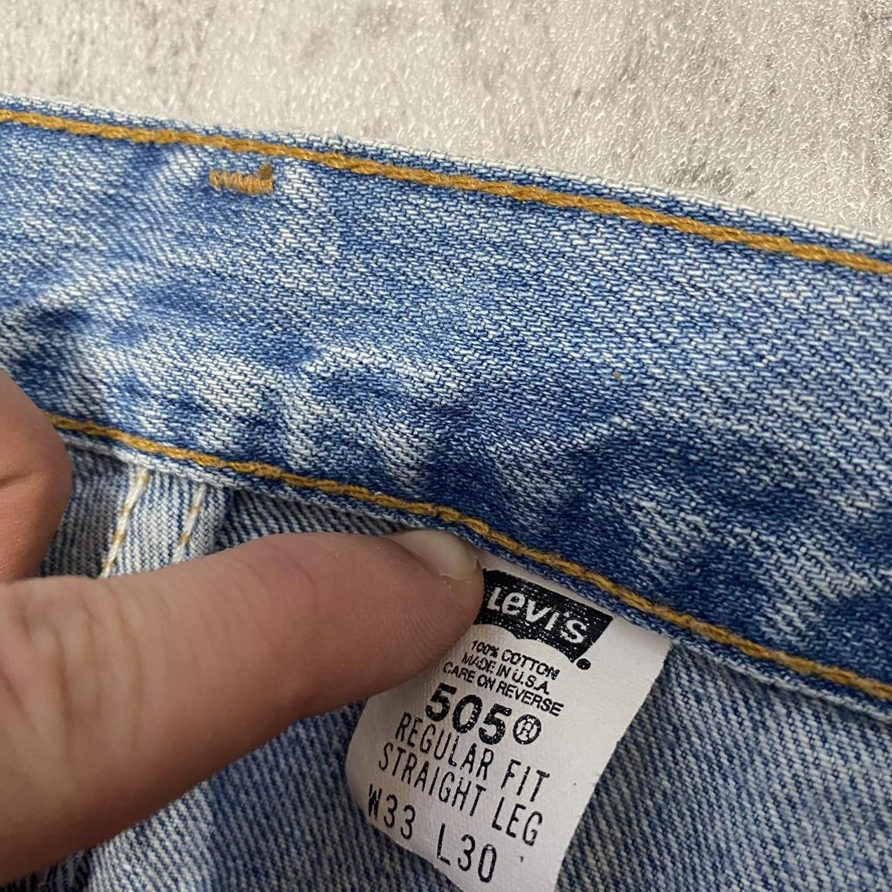 Levi's Levi's 505 light wash denim jeans Casual Rap hip hop Size US 32 / EU 48 - 5 Thumbnail