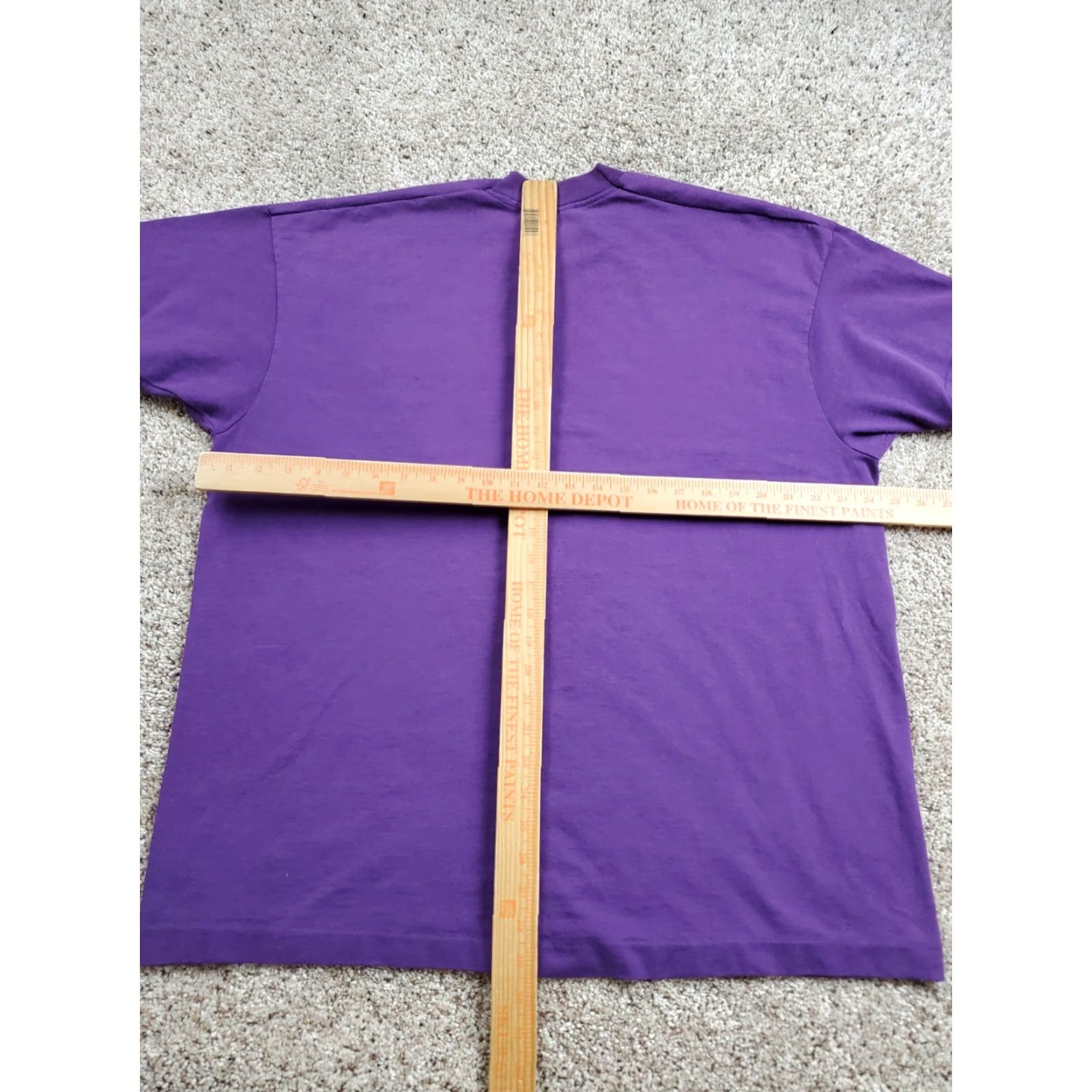 Vintage VINTAGE 90s BVD T Shirt 2XL Mens Purple Pocket Blank Single Stitch USA Made Size US XXL / EU 58 / 5 - 7 Thumbnail