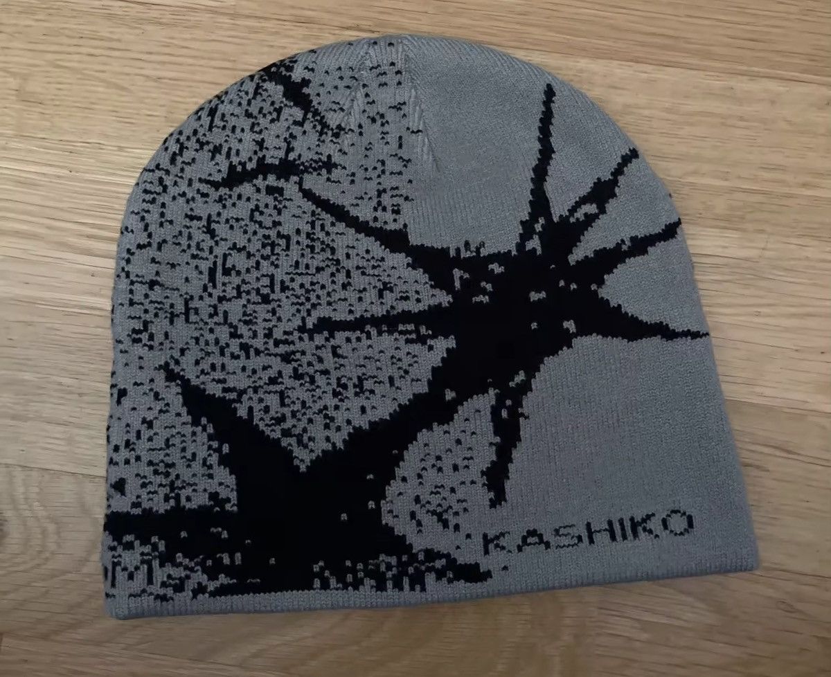 Japanese Brand Y2k Gothic Graphic Winter Beanie Hat Size ONE SIZE - 5 Thumbnail