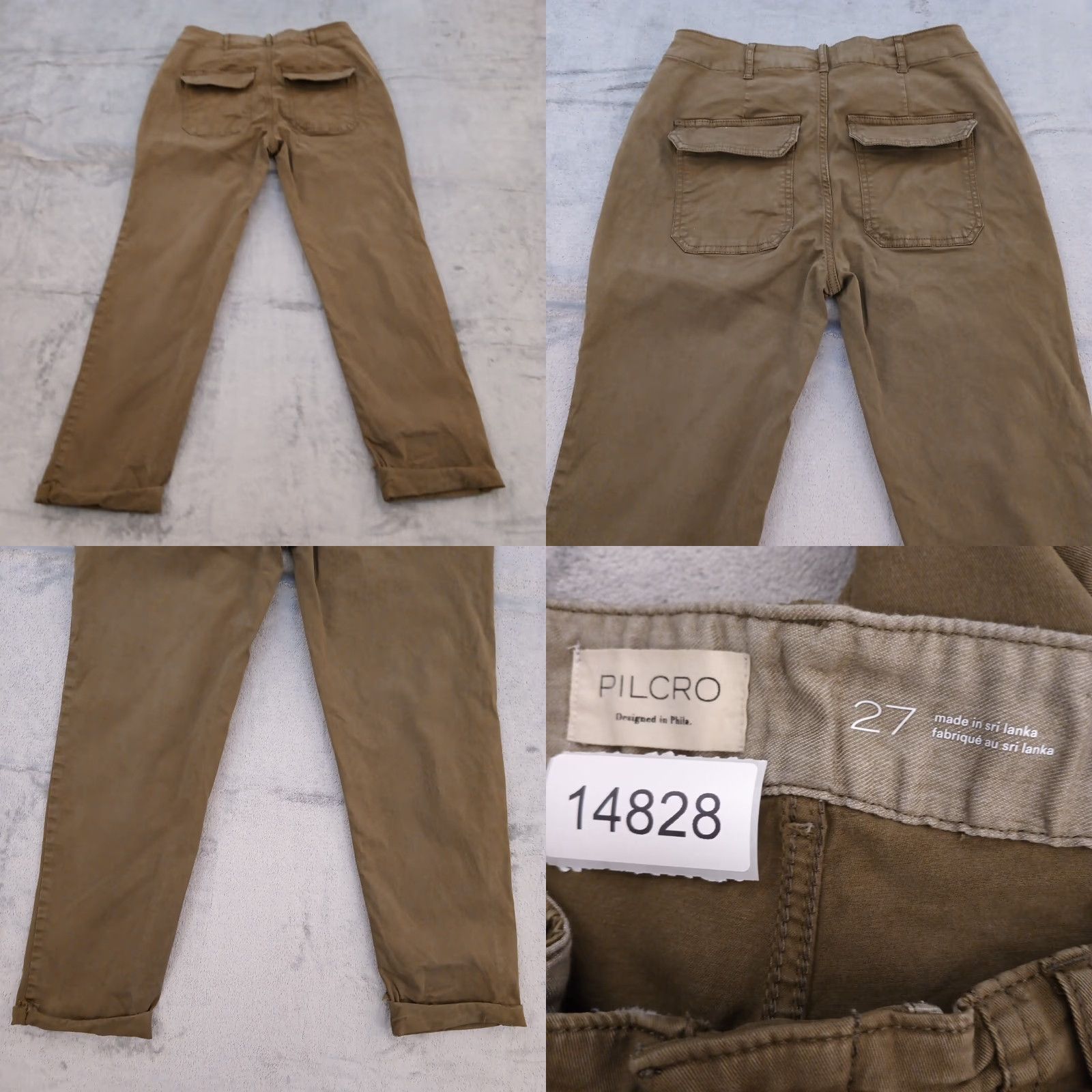 Vintage Pilcro Ankle Pants Womens Size 27 Green Cuffed 28x25 Mid Rise Pants Womens Size 27" / US 4 / IT 40 - 8 Thumbnail
