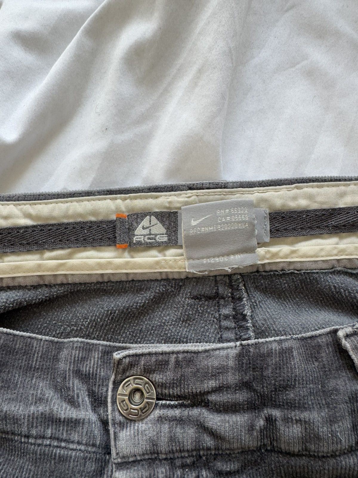 Nike ACG Vintage Y2k Nike ACG Corduroy Pants Distressed Grey Rare Size US 36 / EU 52 - 6 Thumbnail