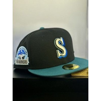 Seattle Mariners Hat Club 59FIFTY Black Northern Lights 30th